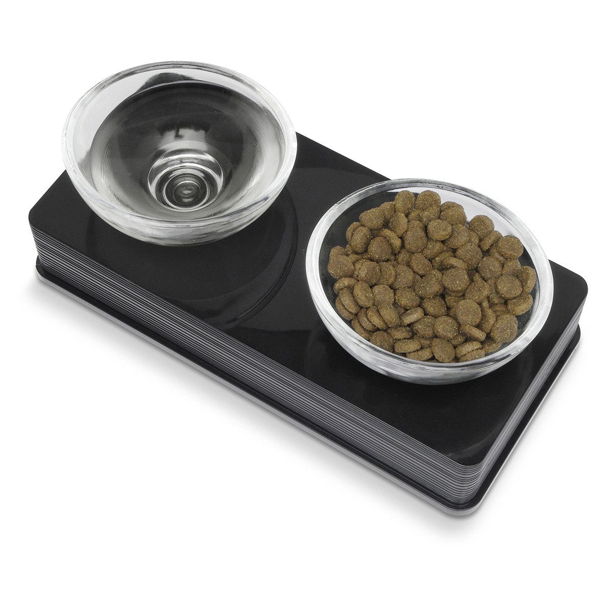 Catit Futternapf Style Glass Diner schwarz