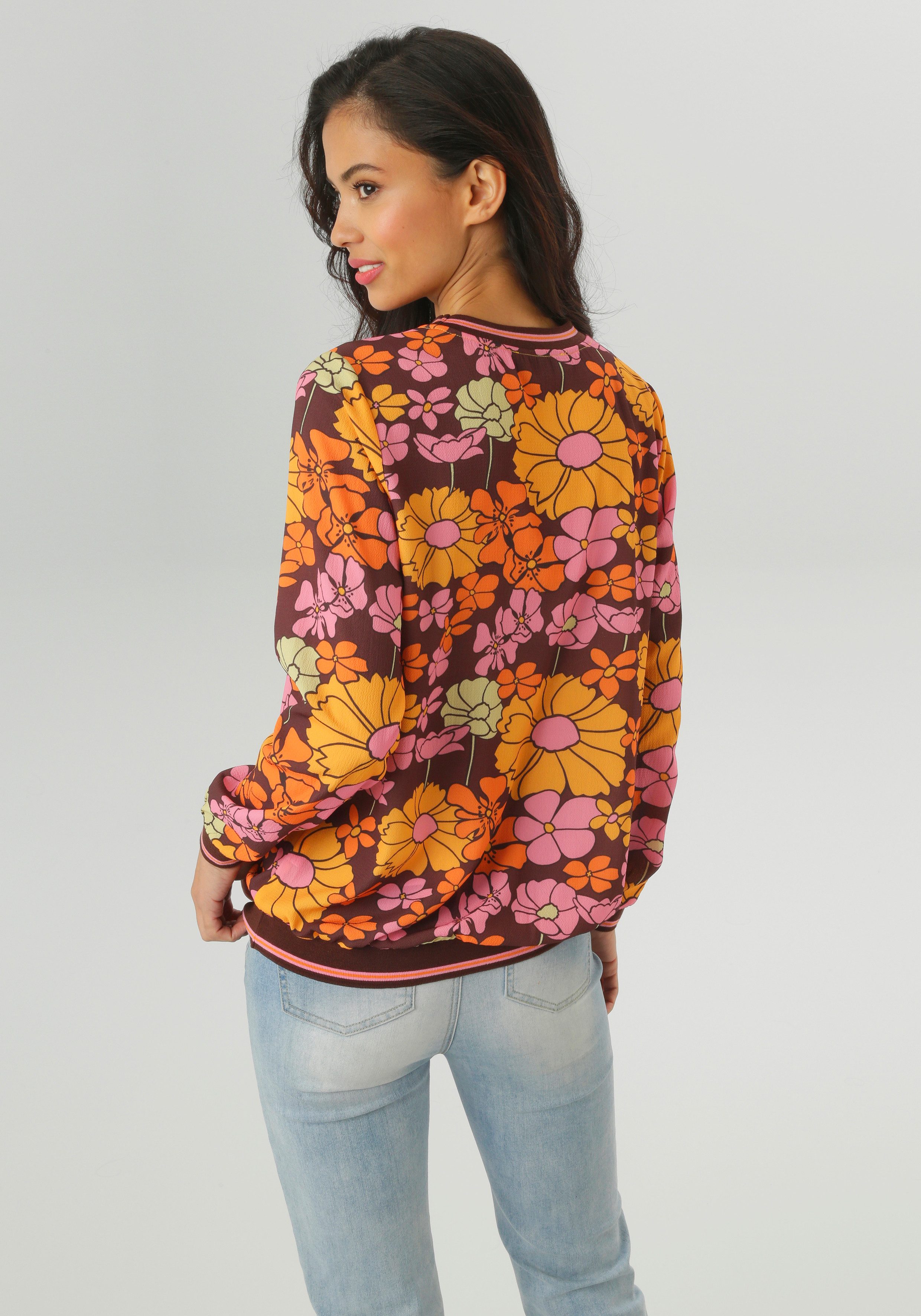 Aniston SELECTED Shirtbluse mit sportiven Bündchen günstig online kaufen