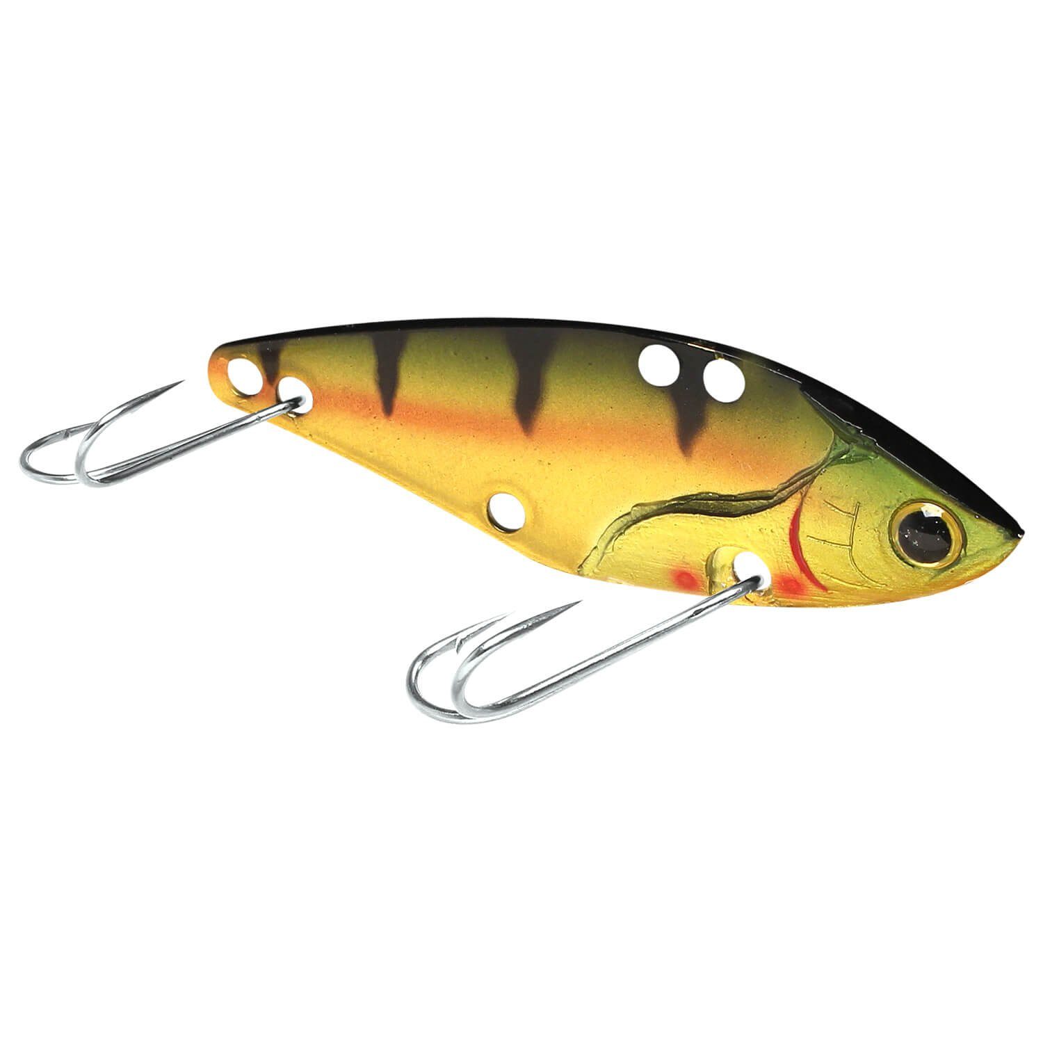 Lucky Craft Kunstköder Lucky Craft Northern 50 Jig, Aurora Perch Spin (1-St) Gold iLV Zikade