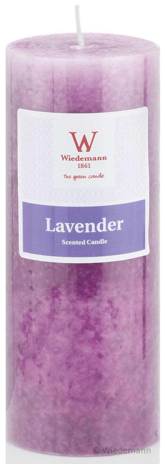 INNA-Glas Duftkerze Rustik Duftkerze ASTRID, Lovely Lavender, violett, 13 cm, Ø6,8 cm, 60h