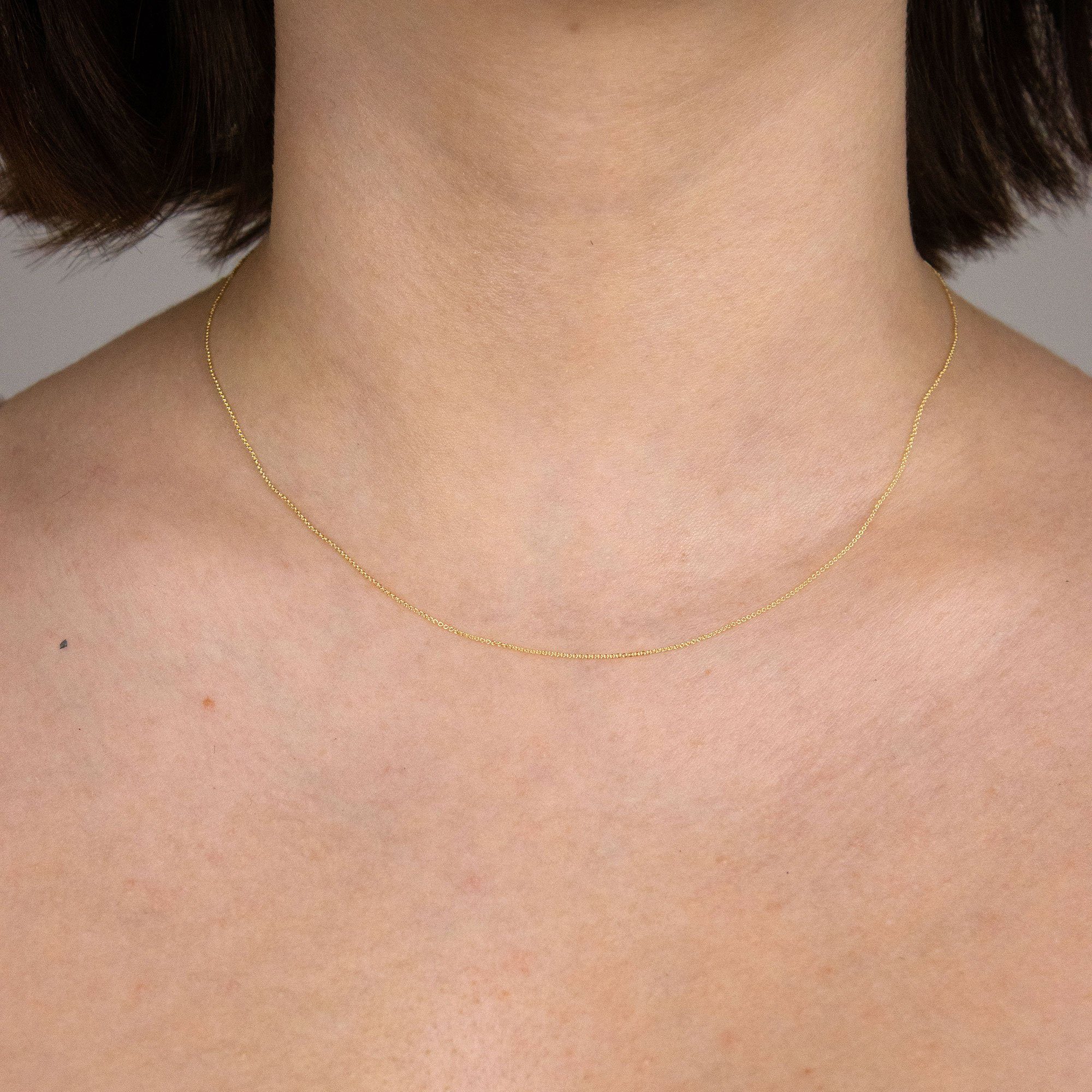 HOPLO Goldkette Goldkette Ankerkette rund 333 - 8 Karat Gold 0,8 mm - 36 cm günstig online kaufen