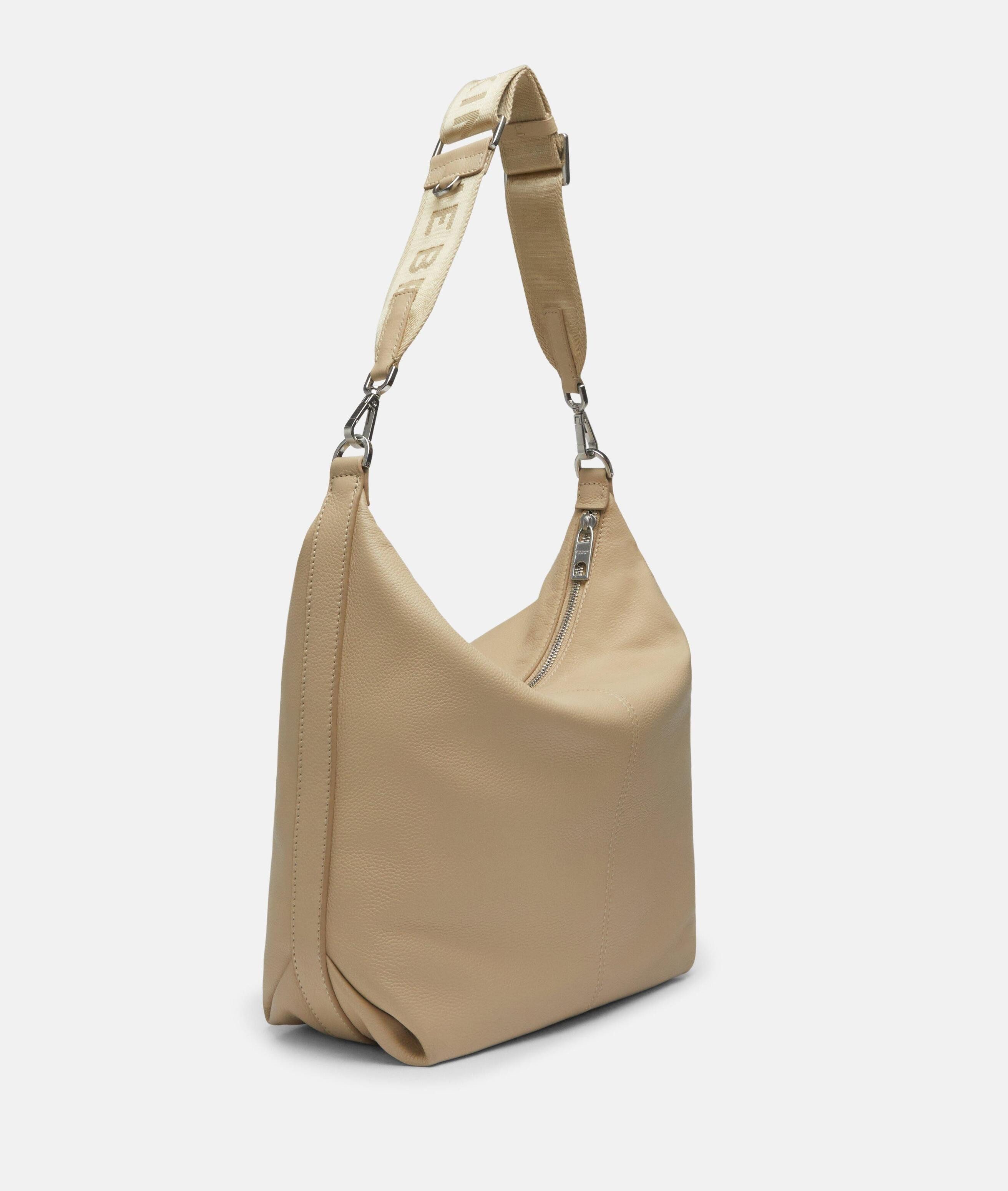 Liebeskind Berlin Schultertasche Paris Hobo M, Geräumige Schultertasche aus Rindsleder