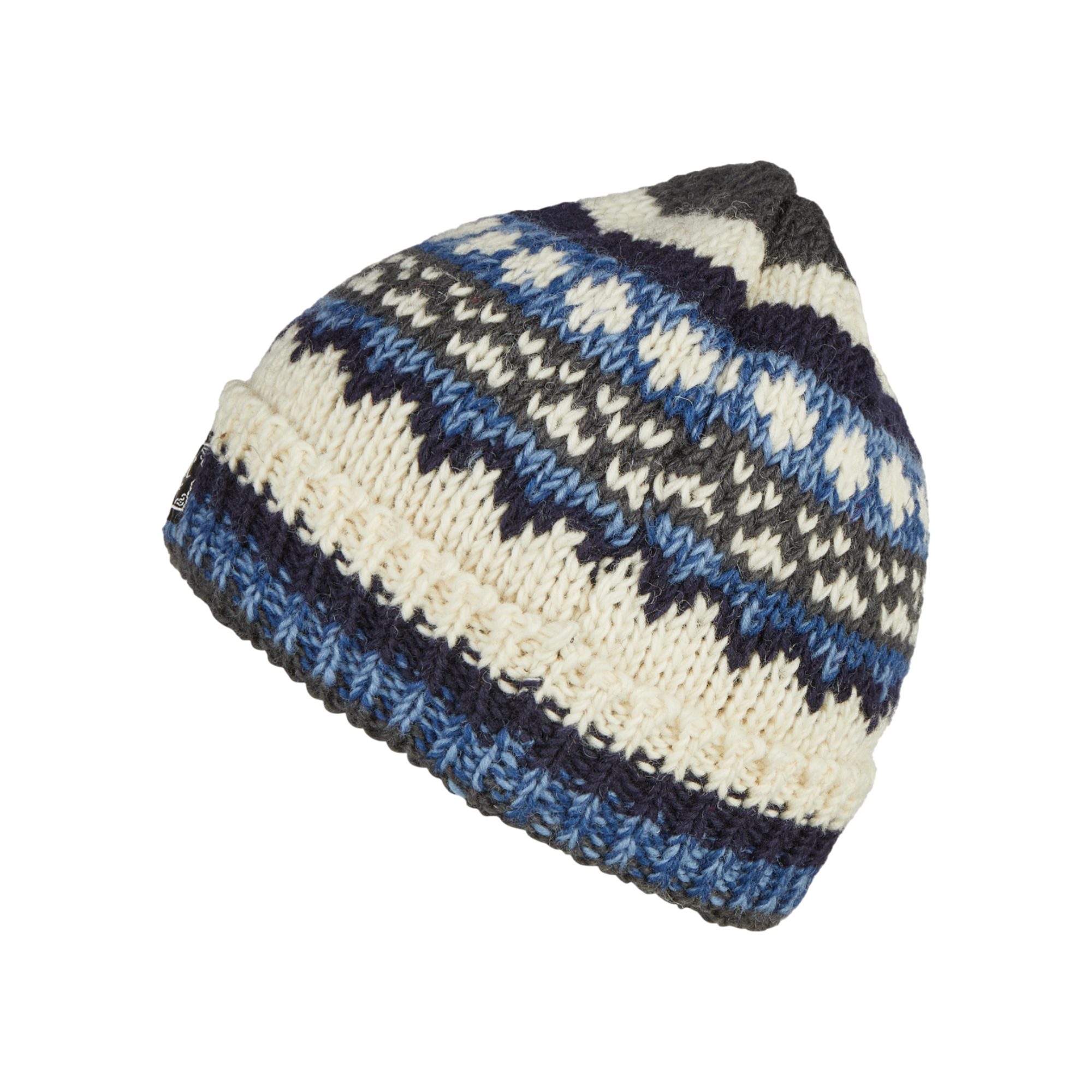 THC Natural Line Strickmütze THC Schafwoll Rollcap 816 (1 Stück, 1-St., 1 Stück) Innenfutter: Fleece