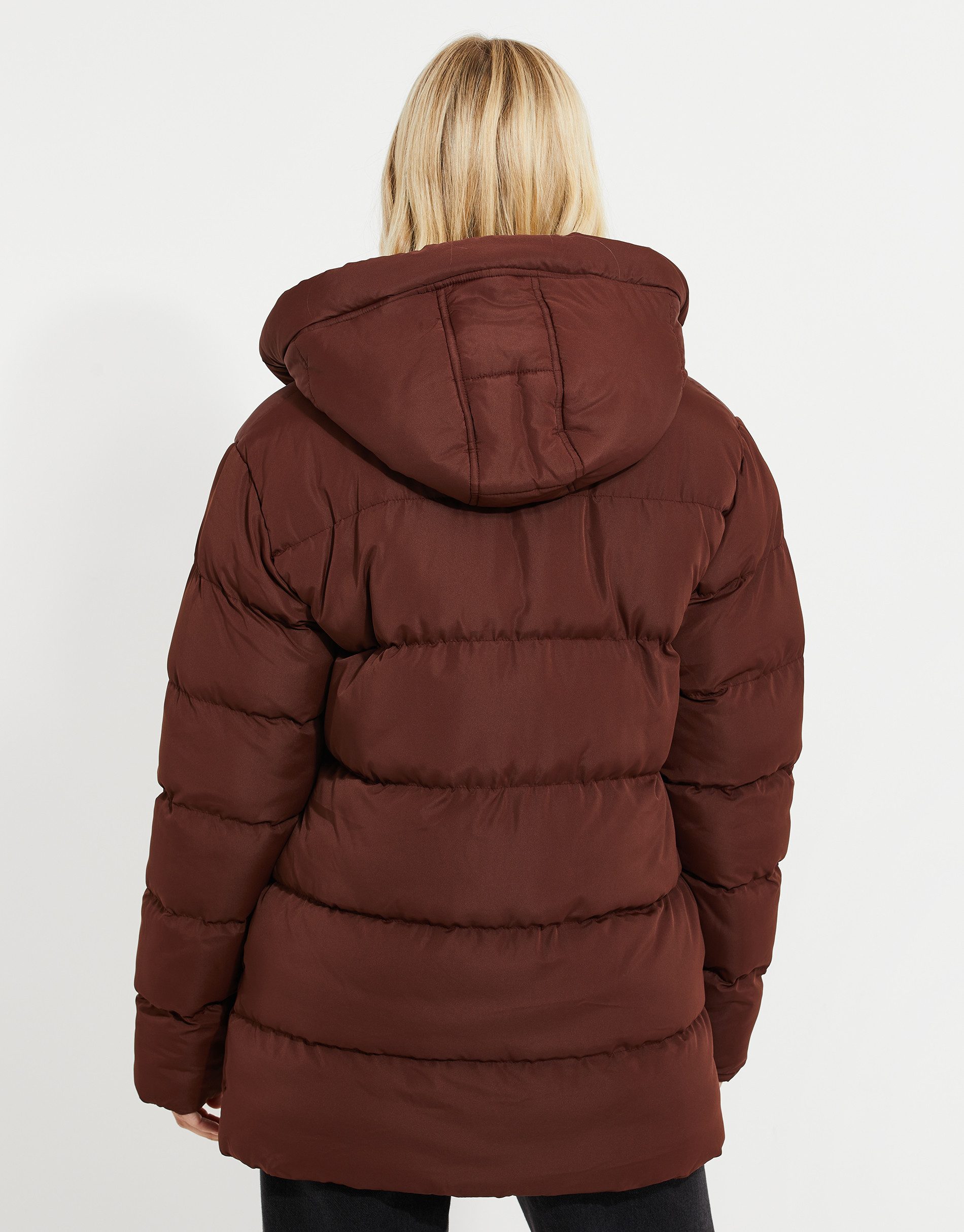 Threadbare Steppjacke THB Curve Hayley Puffer Jacket mit gemütlicher Kapuze