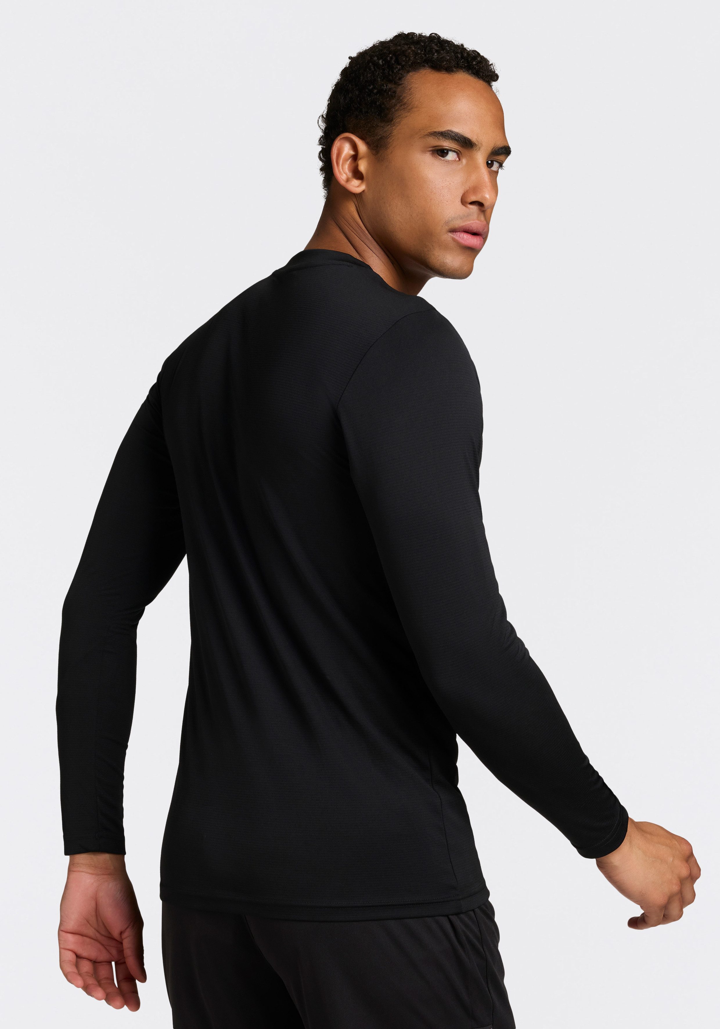 adidas Performance Langarmshirt TEAM BASE LONGSLEEVE mit V-Ausschnitt, ohne Verschluss, gerader Abschluss
