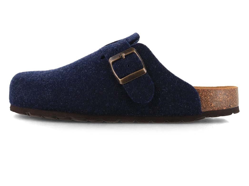 Tuffeln Clogs Filzpantoffeln Feierabend Pantoletten mit Schnalle Hausschuh mit Korkfußbett
