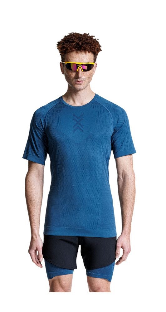 X-Bionic Laufshirt Xceed Ride Run Shirt (optimale Thermoregulation) slateblau/marine