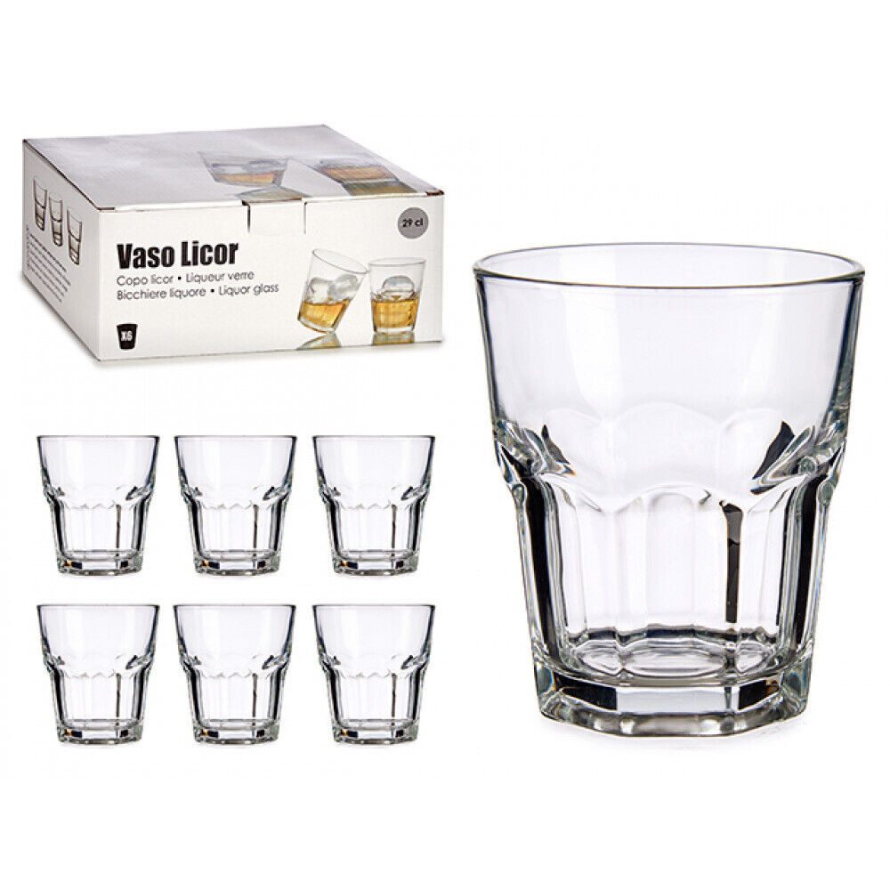 Gläser-Set 6x Gläser Set Klar Trinkkglas Wassergläser Trinkgläser Glas Becher 290