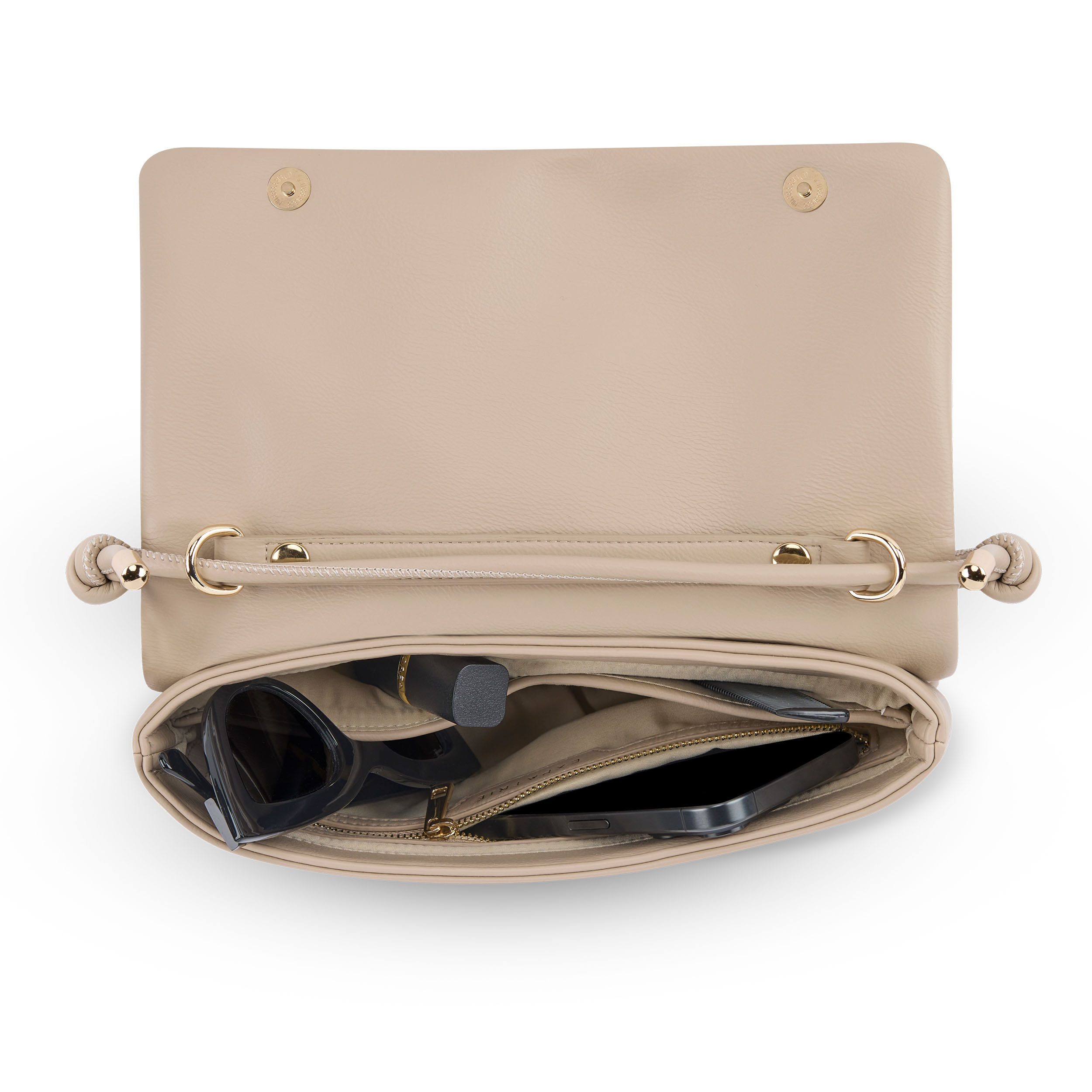 Expatrié Umhängetasche Juliette 2in1 Clutch und Umhängetasche Damen, 2-in-1 Umhängetasche und Clutch, Abnehmbarer Gurt