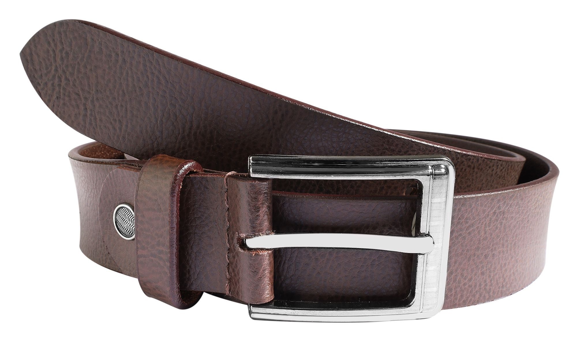Ledergürtel Echt Leder, braun, 2. Wahl, 90 cm - 120 cm (Bundweite), kürzbar
