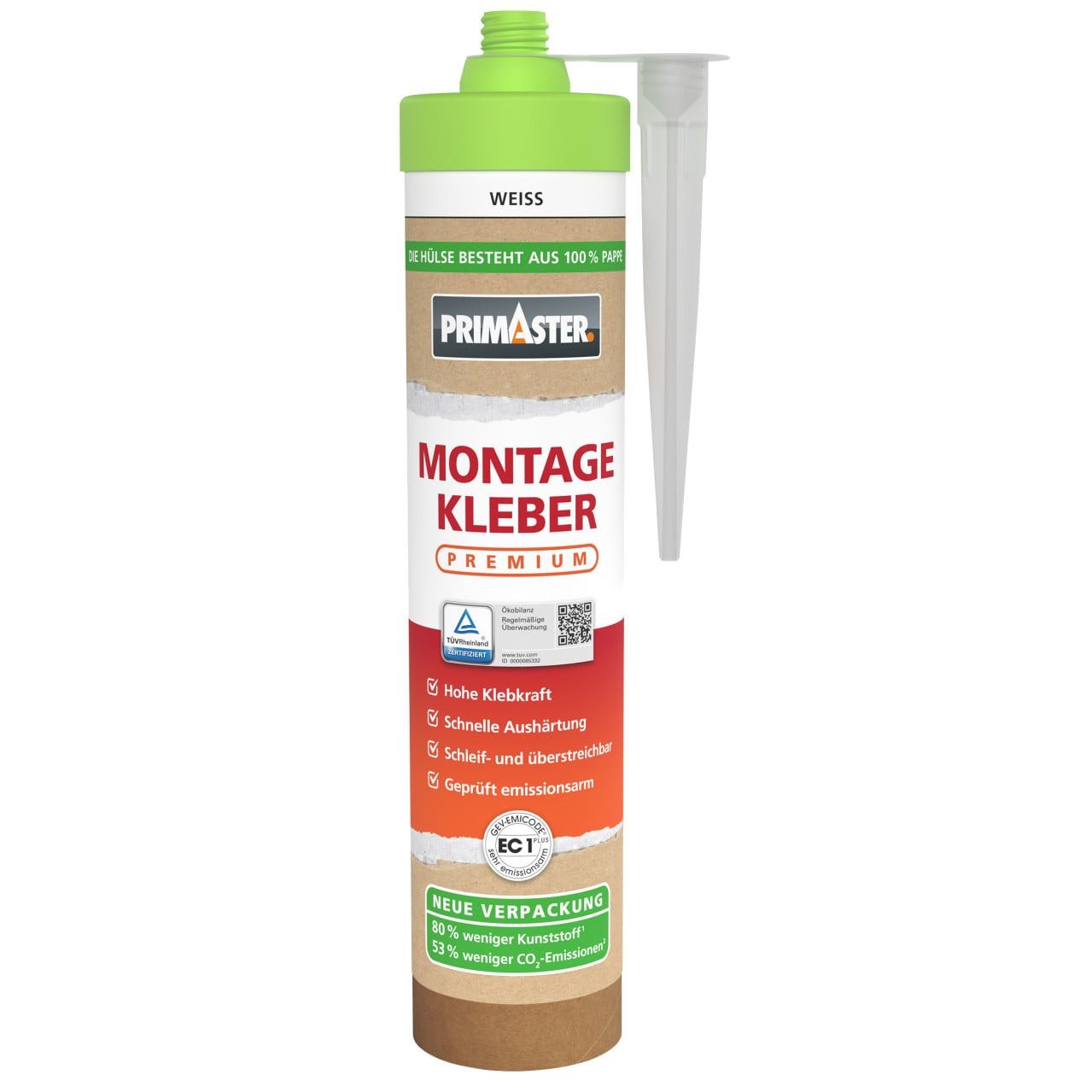 Primaster Montagekleber PRIMASTER Montage Kleber Premium weiß 405 g