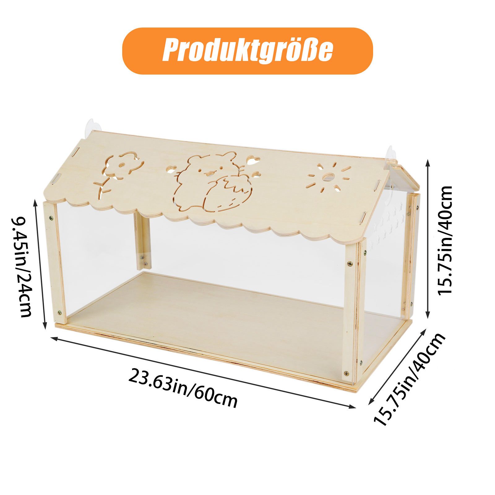 TWSOUL Kleintierkäfig Nagerkäfig aus Holz, Kleintiergehege günstig online kaufen