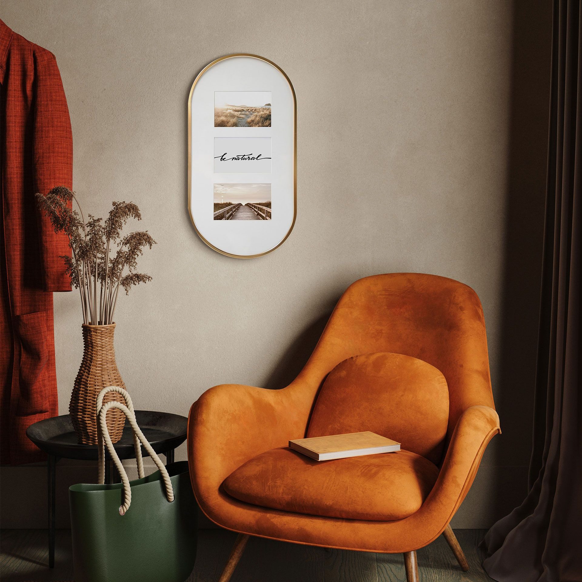 K&L Wall Art Bilderrahmen gerahmte Collage Aluminiumrahmen moderne Metall-Bilderrahmen, Passe Partout Fotogallerie für die Wand