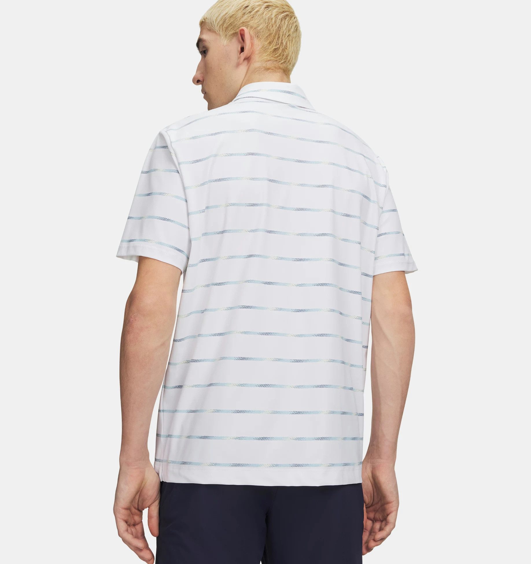 Under Armour® Poloshirt Under Armour Golf Polo Drive Chill Printed Weiß Herren