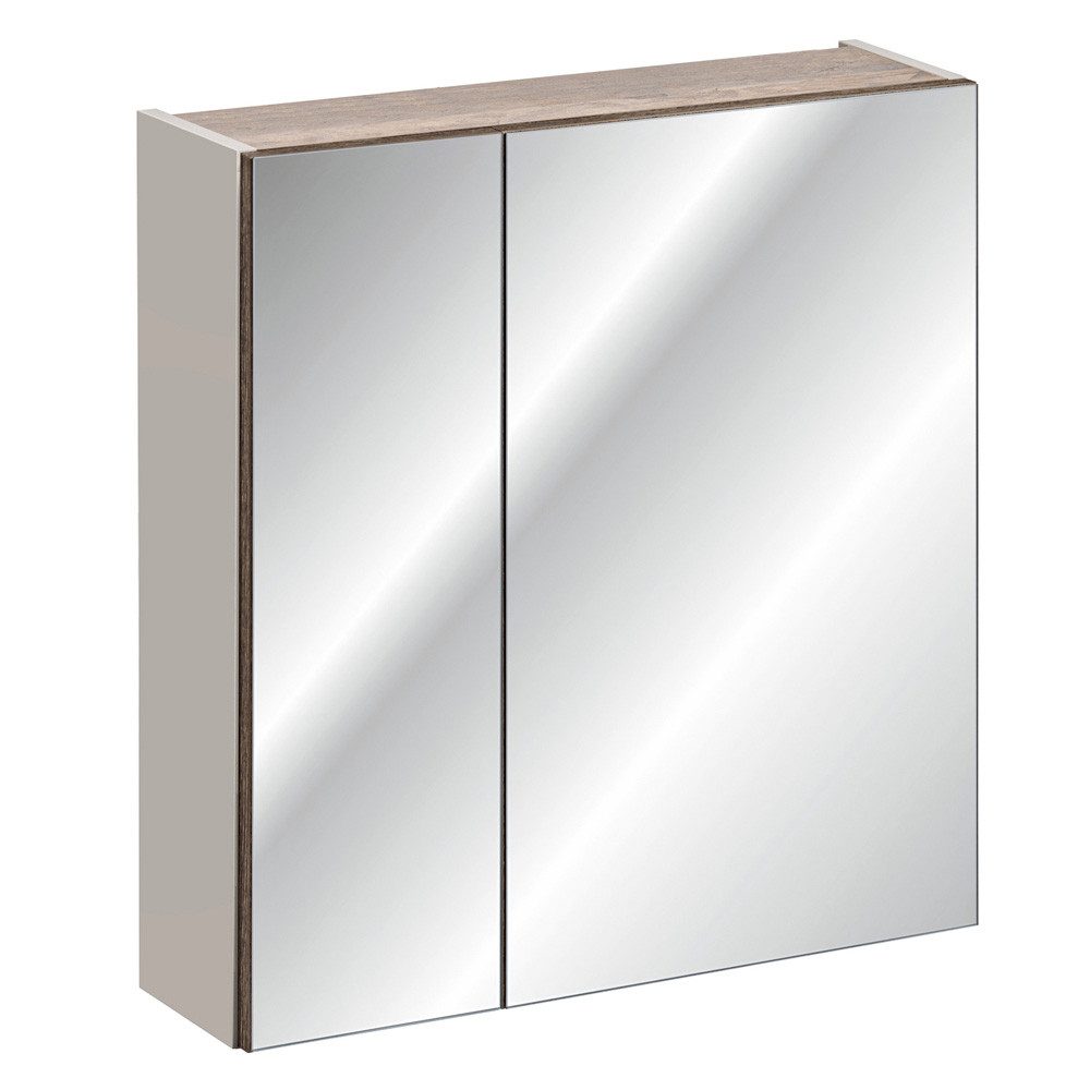 Lomadox Spiegelschrank PUEBLA-56-TAUPE 60cm in taupe günstig online kaufen