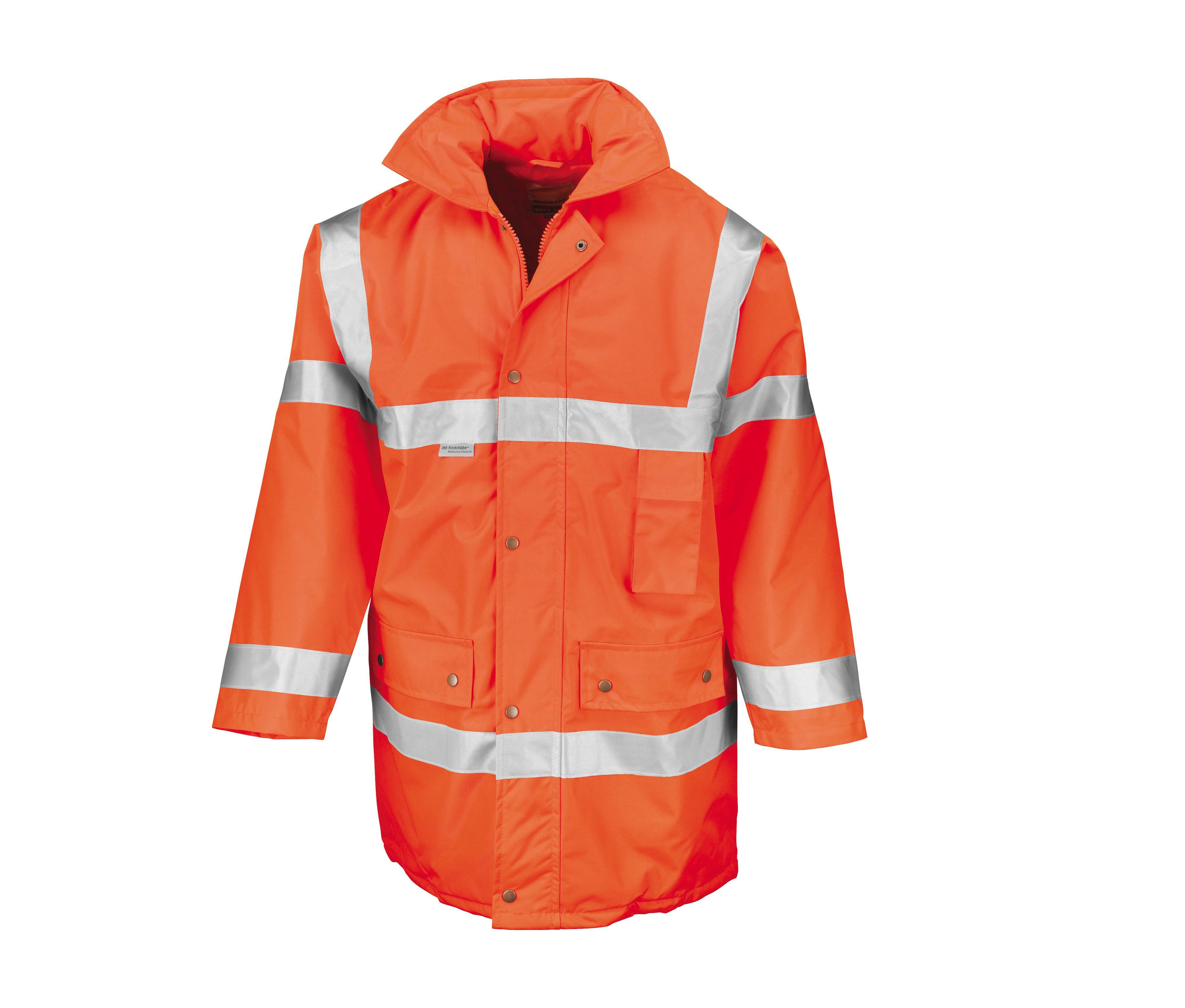 Result Arbeitsjacke Hi-Vis Sicherheitsparka Herren EN ISO 20471 mit 3M Reflexstreifen