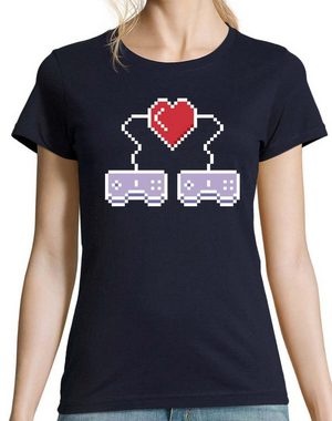 Youth Designz T-Shirt Gamer Love Damen Shirt mit trendigem Frontprint