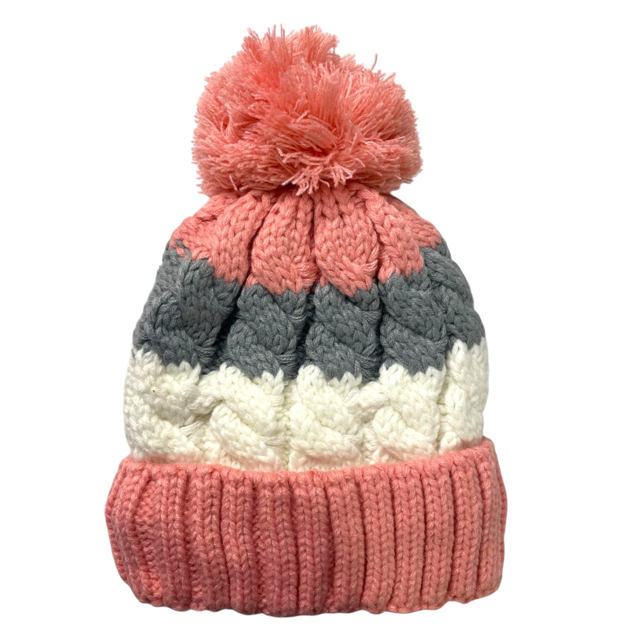 Taschen4life Bommelmütze Mütze & Schal Set 555-2 (2 teilig) Beanie & Loop, kuschelweich