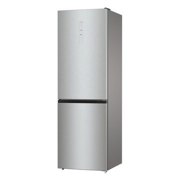 Hisense Kühlschrank grau metallic strukturiert RB424N4CIC, 185 cm hoch, 60 cm breit, MultiFlow: rostfrei, Elektronische Steuerung in der Gerätetür