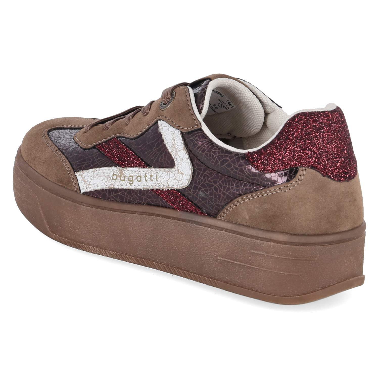 bugatti Bugatti 435AVA045569-1481 Damen Textil & Synthetik brown Schnürschuh