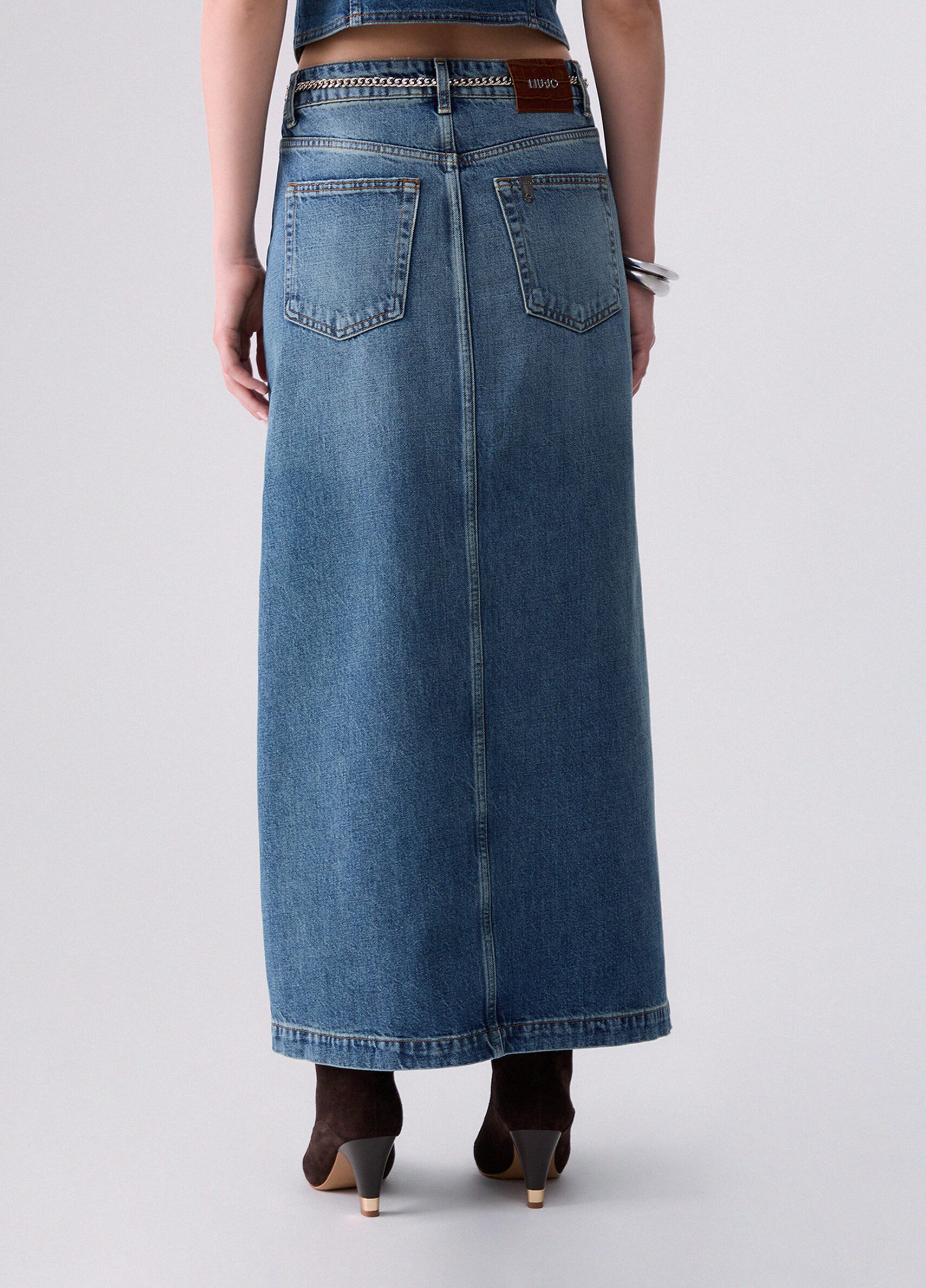 Liu Jo Jeansrock GONNA LUNGA DENIM - Maxi Rock - langer Liu Jo Jeansrock