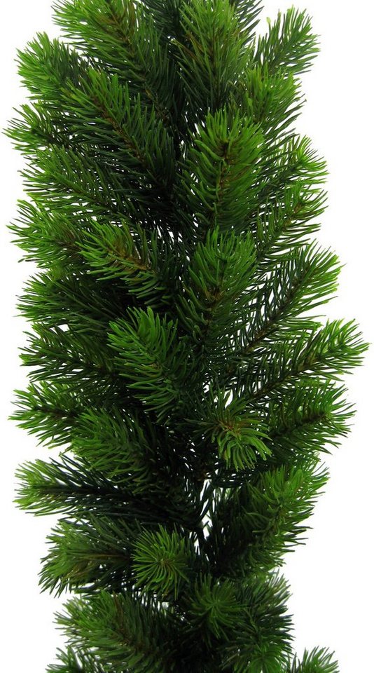 Winterliche Kunstpflanze Weihnachtsdeko, Weihnachtsgirlande Tanne, Creativ  green, Girlande mit zahlreichen Tannenspitzen, 180 cm