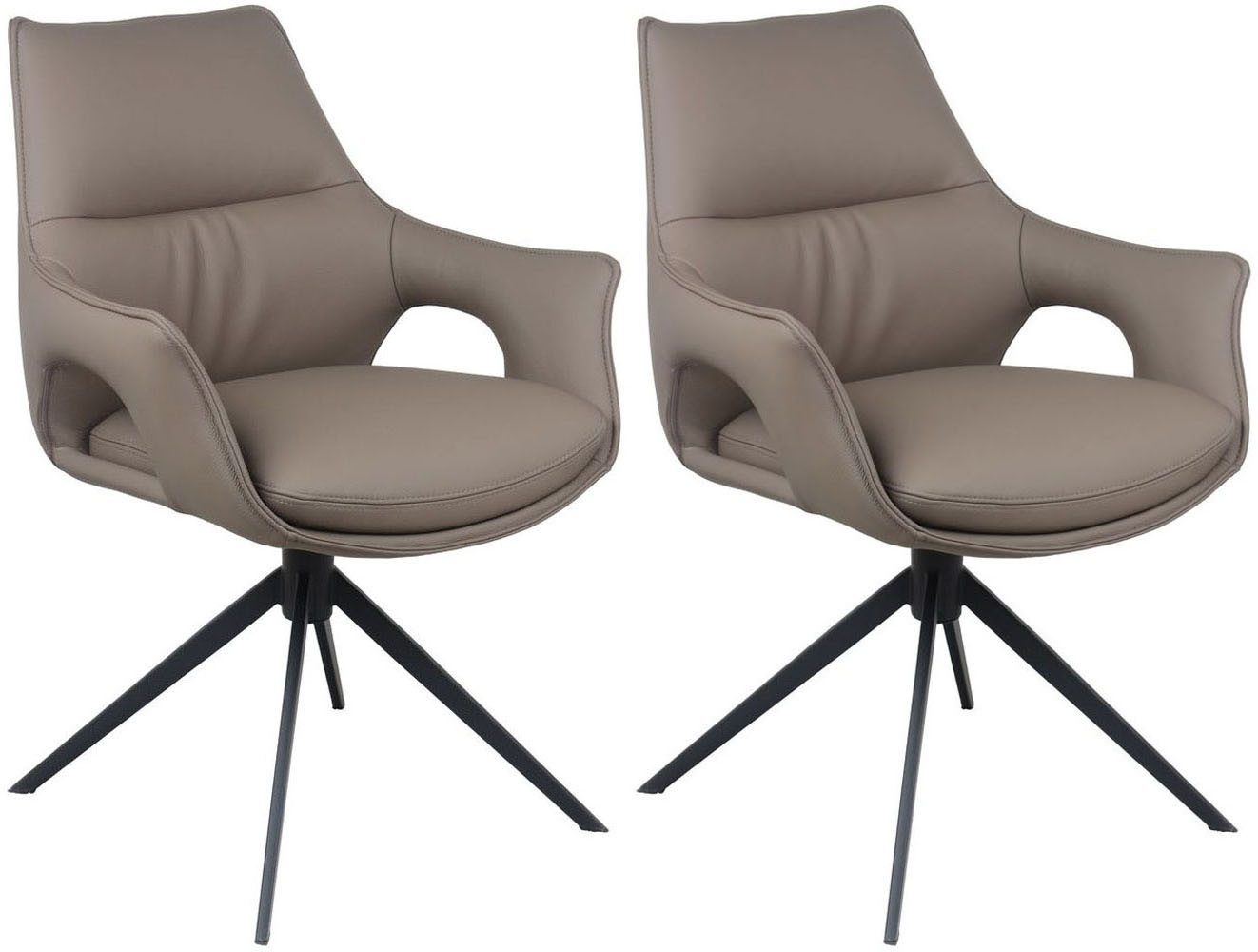 Home affaire Drehstuhl Sienna (Set, 2 St), 2er Set