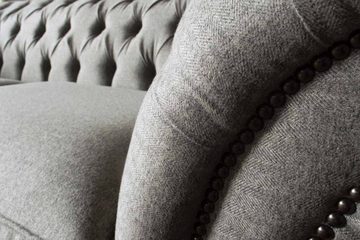 JVmoebel Chesterfield-Sofa, Sofa 2 Sitzer Wohnzimmer Klassisch Design Sofas Textil