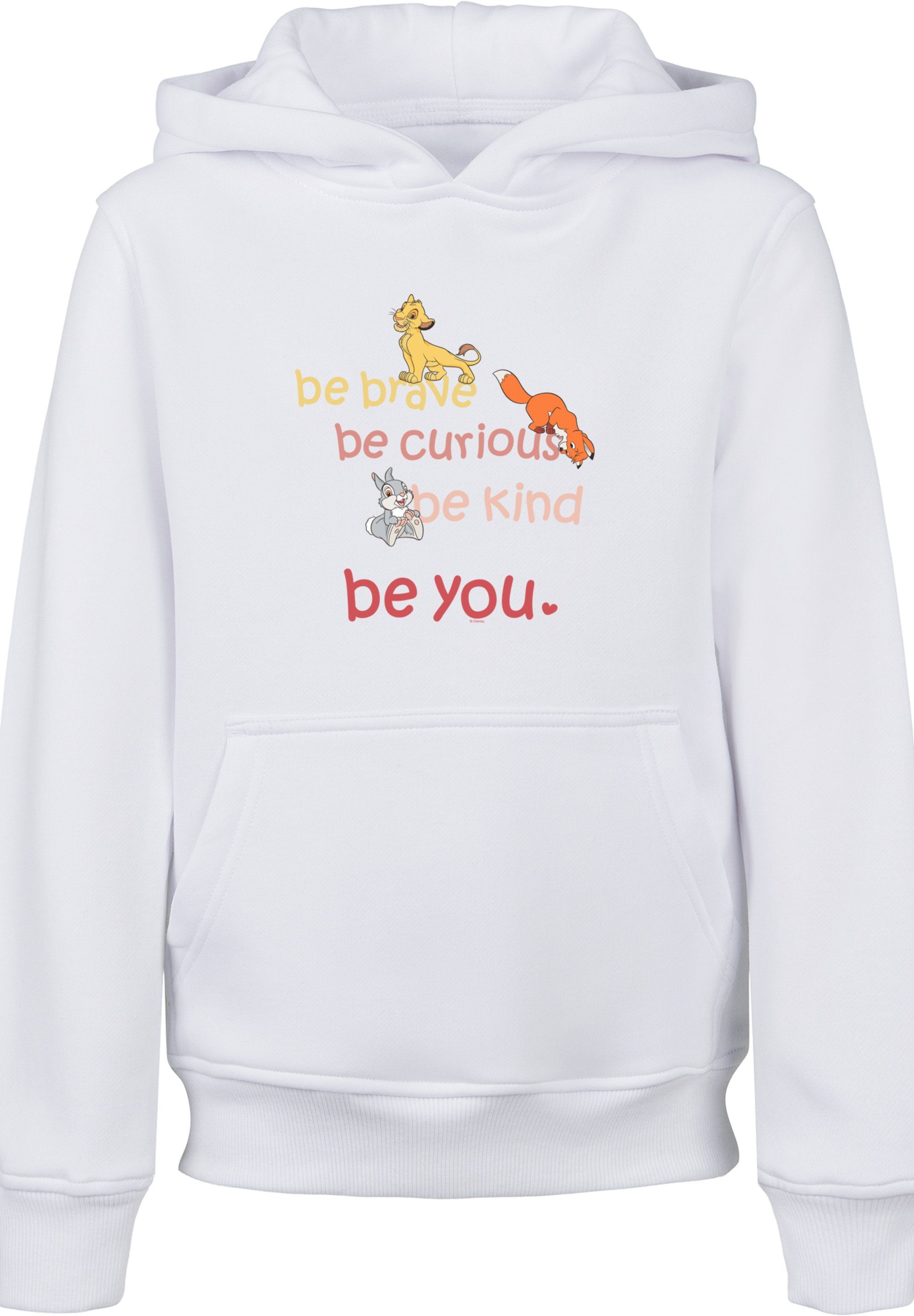 F4NT4STIC Sweatshirt Disney Be Brave Merch,Jungen,Mädchen,Bedruckt weiß Curious Unisex Kinder,Premium Be