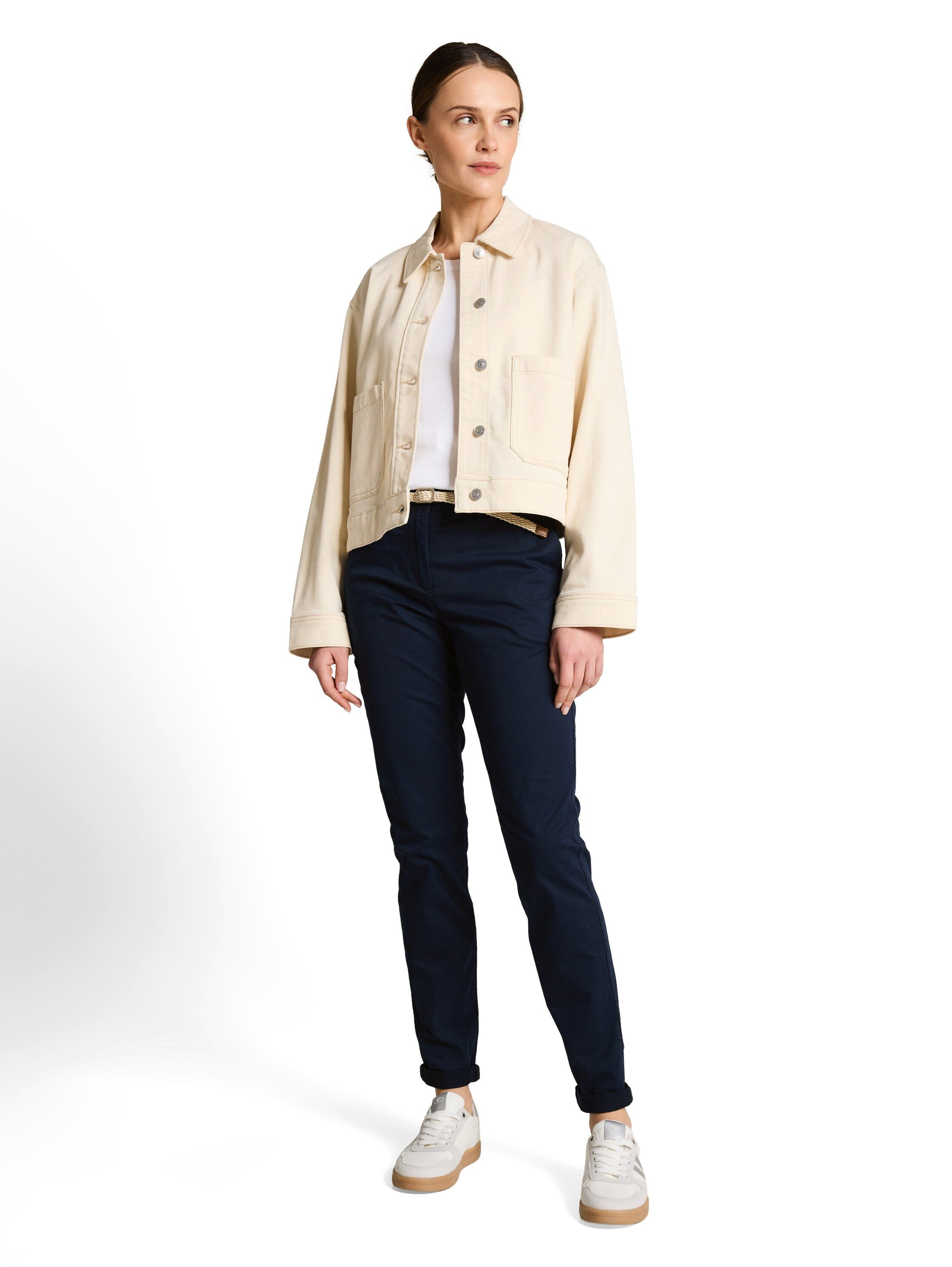 TOM TAILOR Chinohose TOM TAILOR Chino mit Gürtel und Stretch