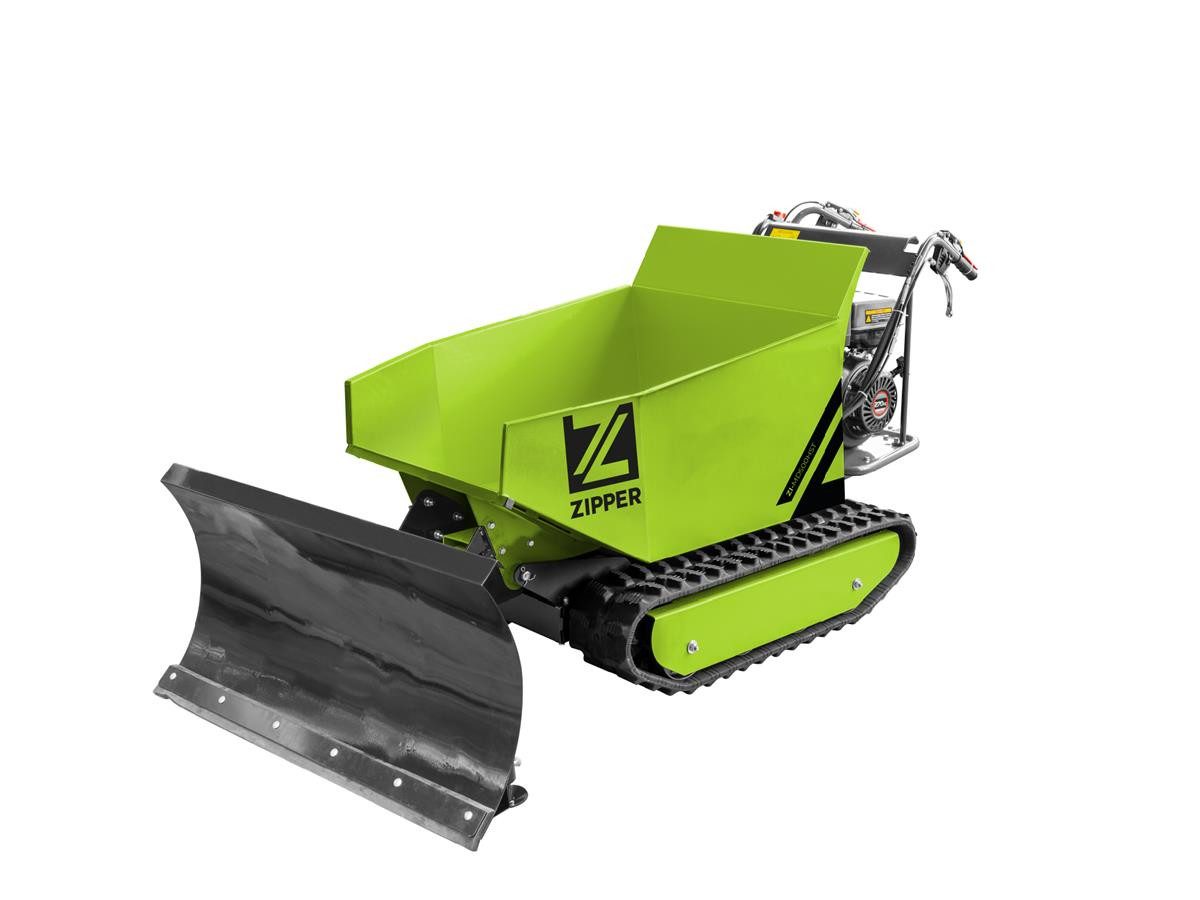 ZIPPER Raupendumper ZI-MD500HST, Set, inkl. Schneeschild, 6,8 kW, 500 kg Traglast, Hydraulik-Kippmulde