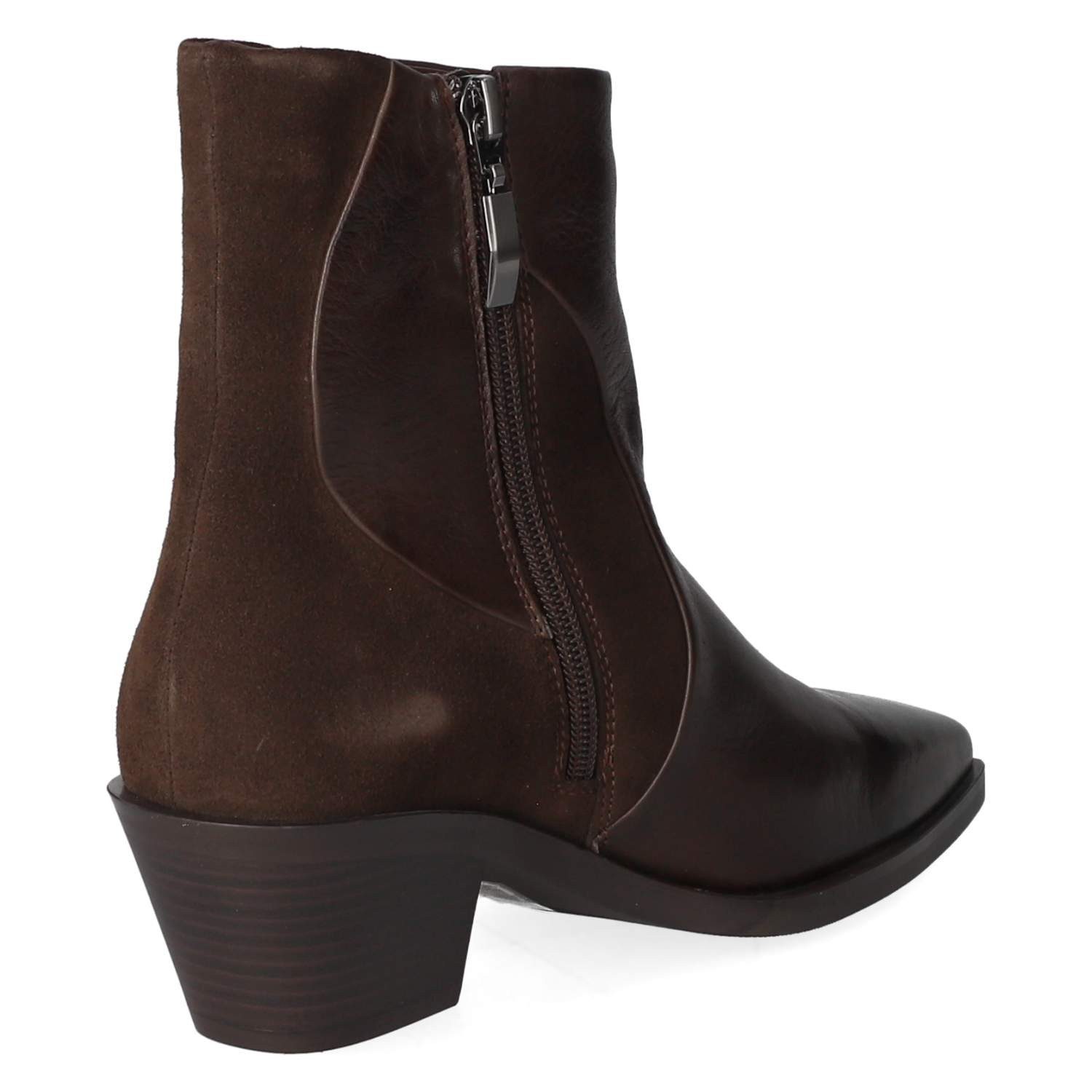 Kaerlek Kaerlek Klassische Stiefeletten Helly 01 TDM Damen Leder brown Westernstiefel – Bild 4 von 5
