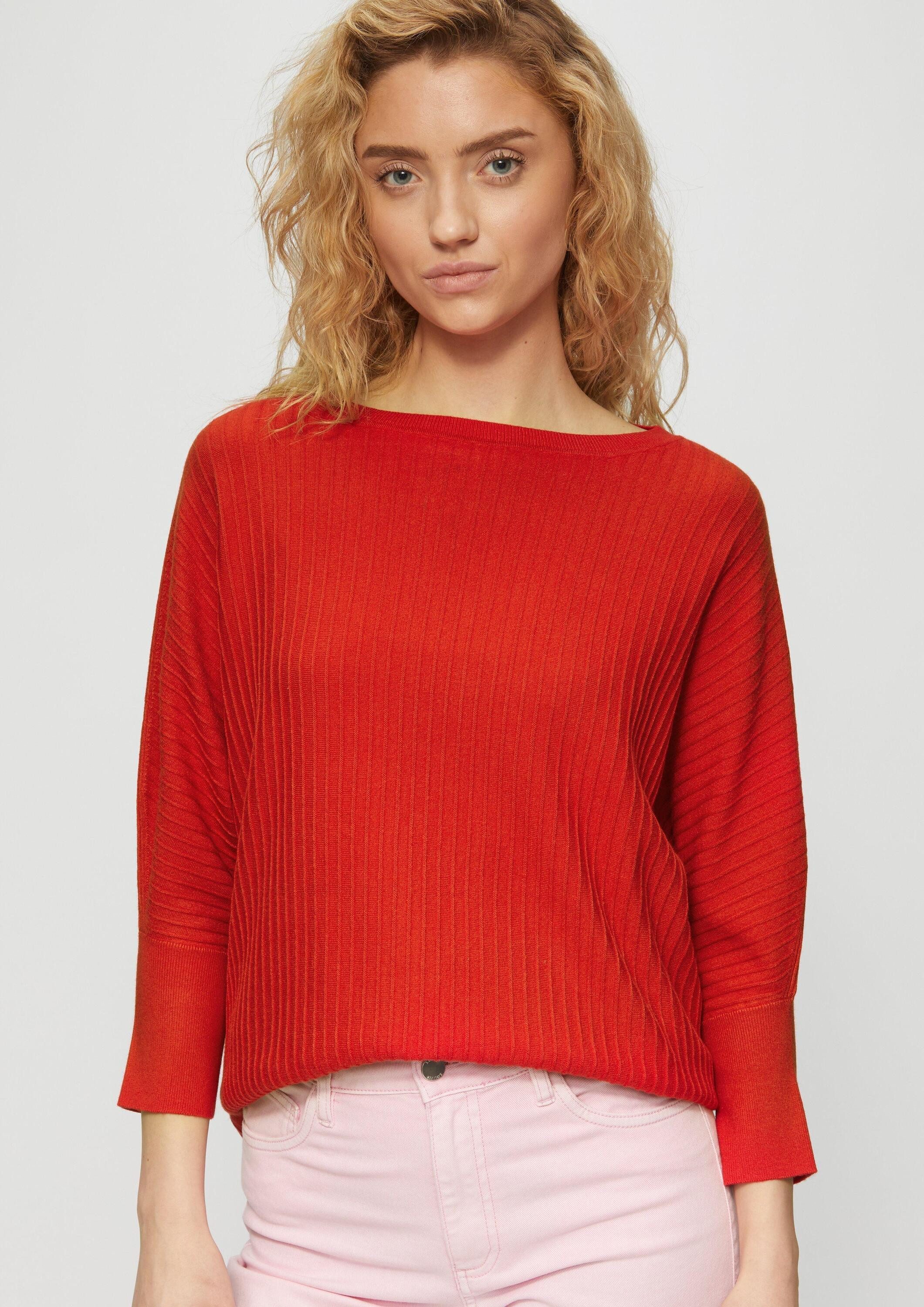 s.Oliver 3/4 Arm-Pullover Strickpullover (1-tlg) günstig online kaufen