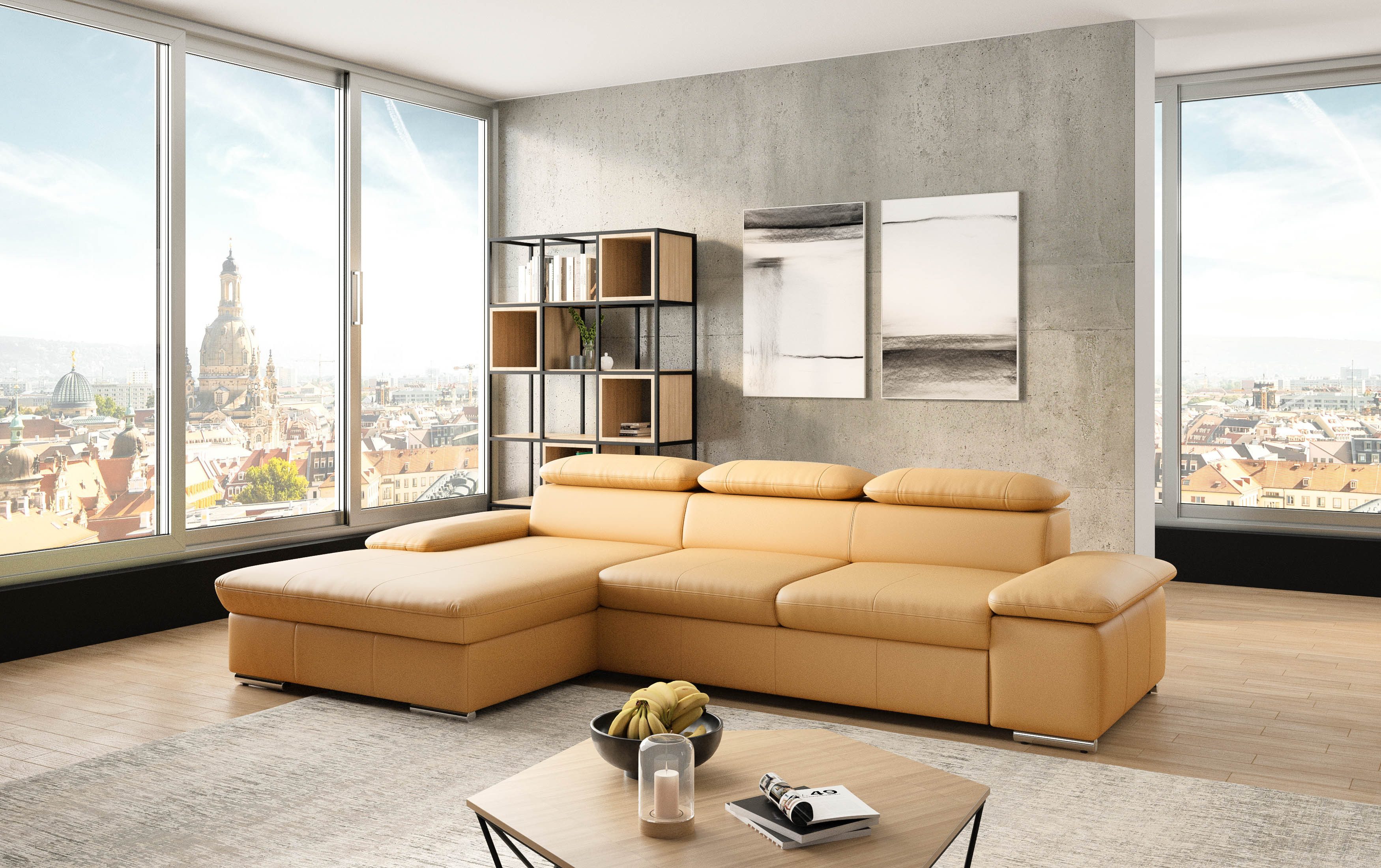 sit&more Ecksofa Valantine L-Form, inkl. Kopf- günstig online kaufen