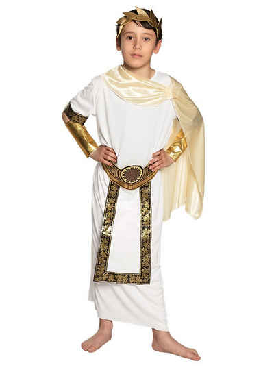 Boland Kostüm Kaiser Augustus Kinderkostüm, Mehrteiliges Römerkostüm für kleine Imperatoren