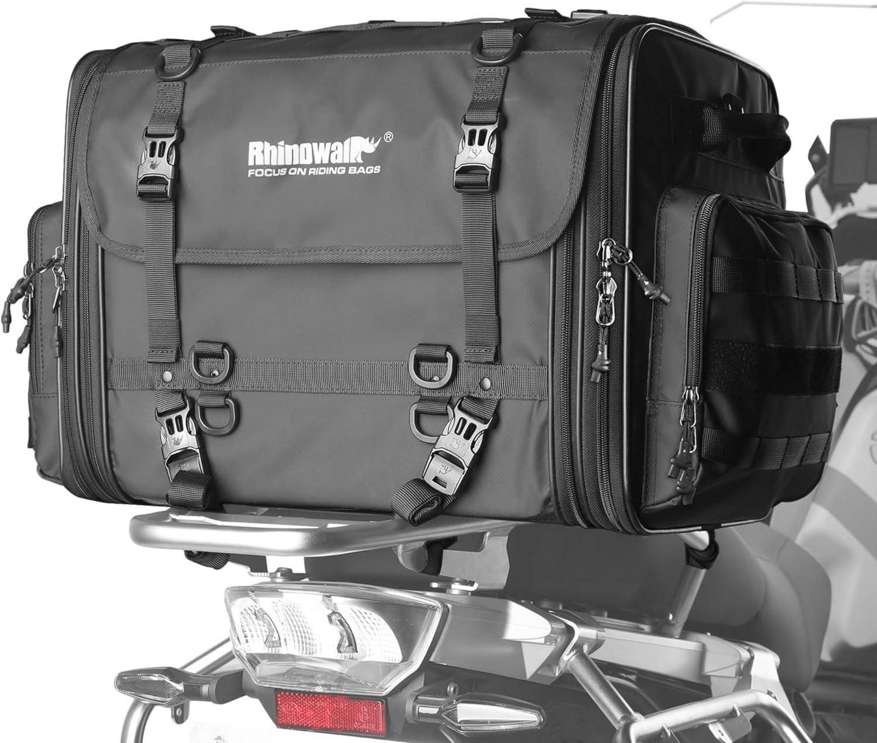 Roller-Gepäckträger Motorrad Sitztaschen 60-80L Wasserdicht Rücksitztasche Gepäcktasche
