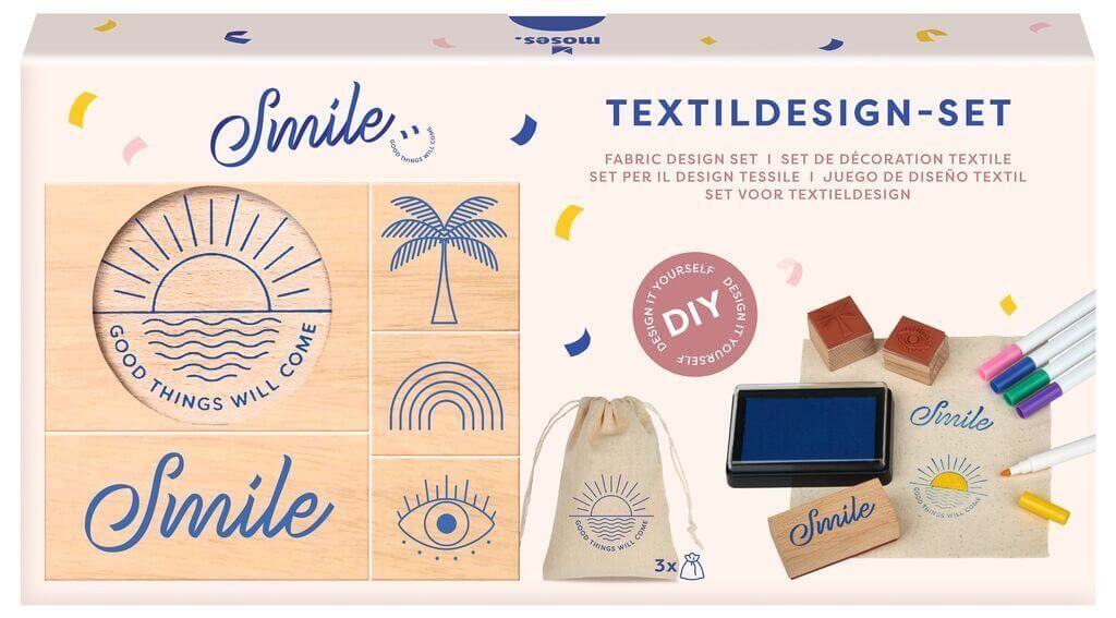 Stempel Smile Textildesign-Set
