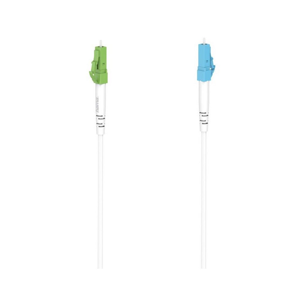 Hama Hama Glasfaser-Netzwerkkabel 5m LC/APC-LC/UPC weiß. Computer-Adapter LC/APC und LC/UPC zu LC/APC und LC/UPC