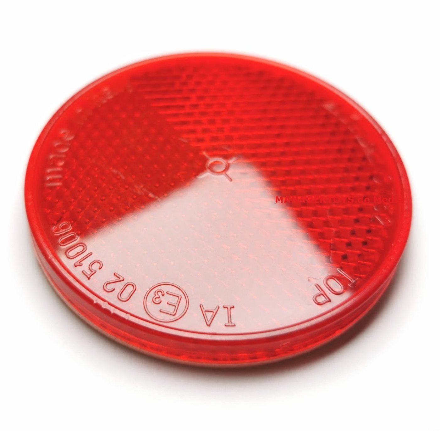 Thumbnail - IWH Reflektor-Aufkleber Rückstrahler Katzenauge 6 cm selbstklebend mit Prüfzeichen