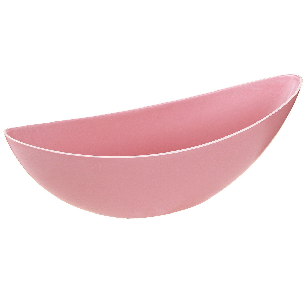 Viana Blumentopf Pflanzschiffchen Blumenschale Rosa Kunststoff Deko 28×9×9cm, 3 Stück