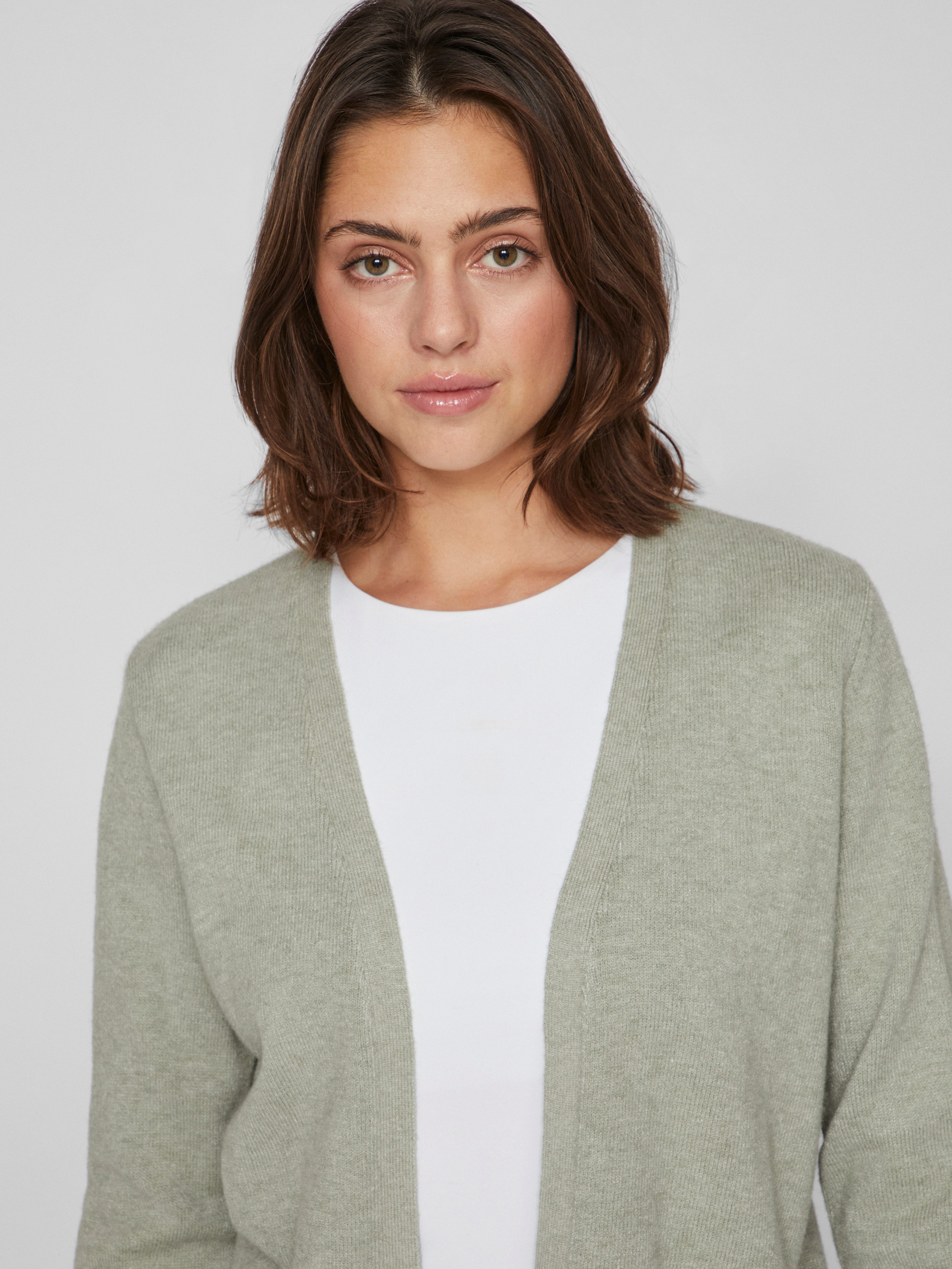 Vila Cardigan VIRIL SHORT L/S KNIT CARDIGAN-NOOS Materialmix, regular fit