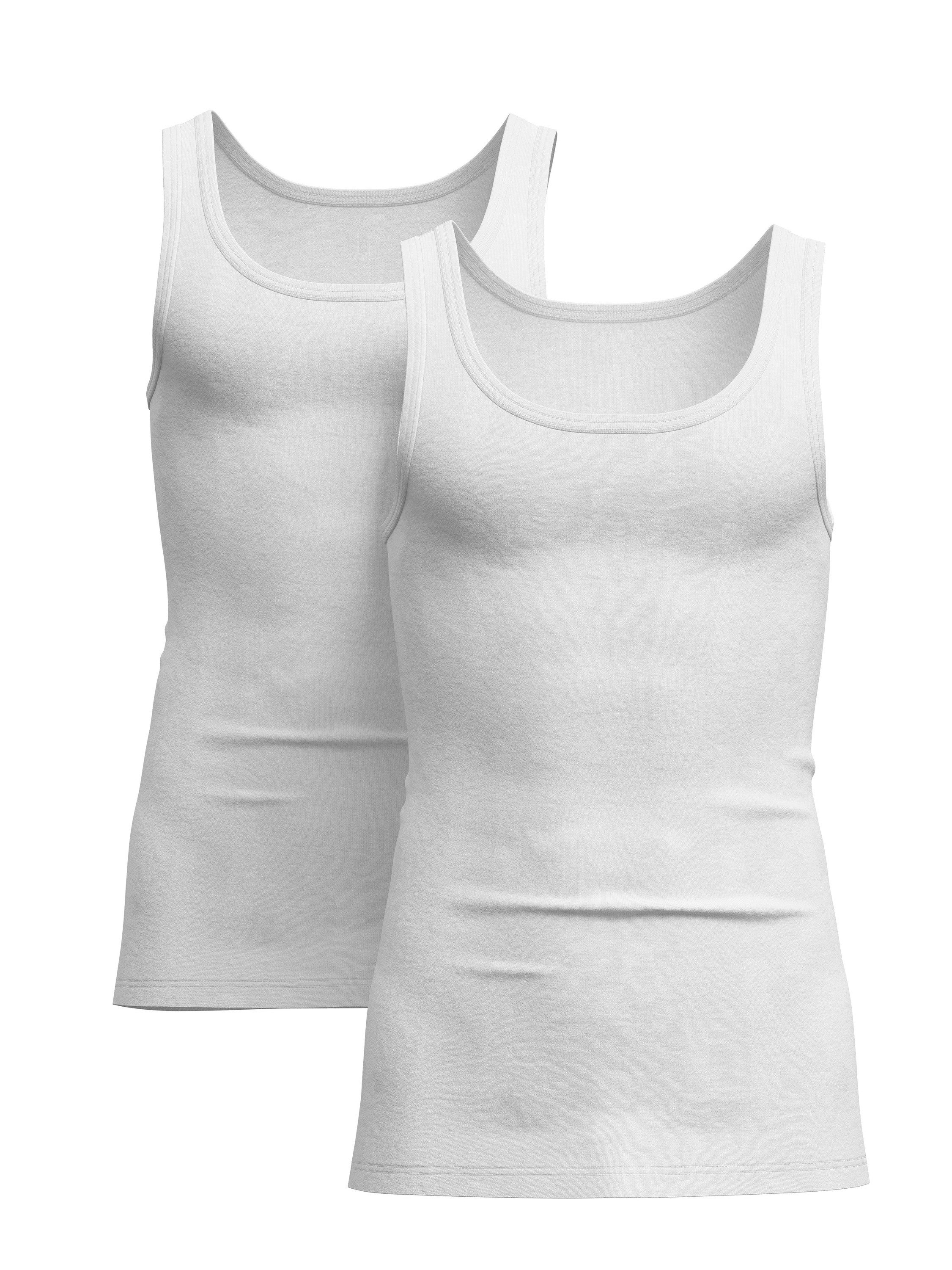 CALIDA Unterhemd Twisted Cotton Duo Herren (2-St., 2er-Pack) atmungsaktiv, formstabil, angenehmer Tragekomfort