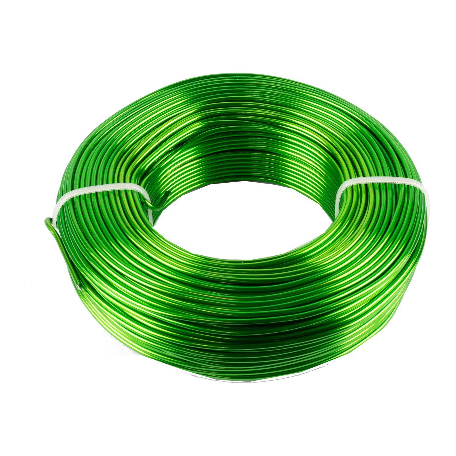 H & R GmbH Draht Aluminiumdraht - apfelgrün - Ø 2 mm x 60 m - 500 g
