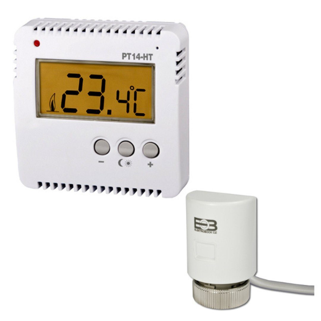 Elektrobock Raumthermostat Elektrobock PT14-HT-SEH Raumthermostat und Stellantrieb Set