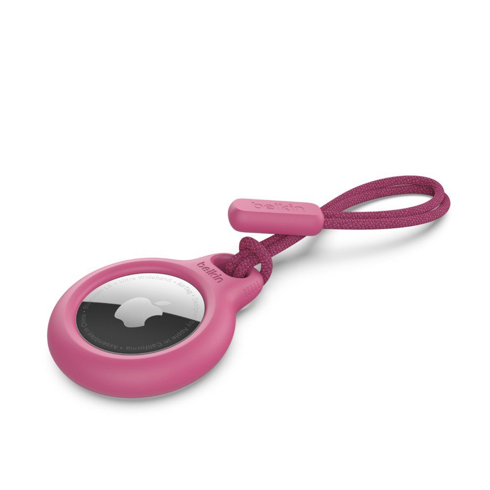 pink Secure AirTag Holder Apple Schlüsselanhänger für Belkin Schlaufe mit