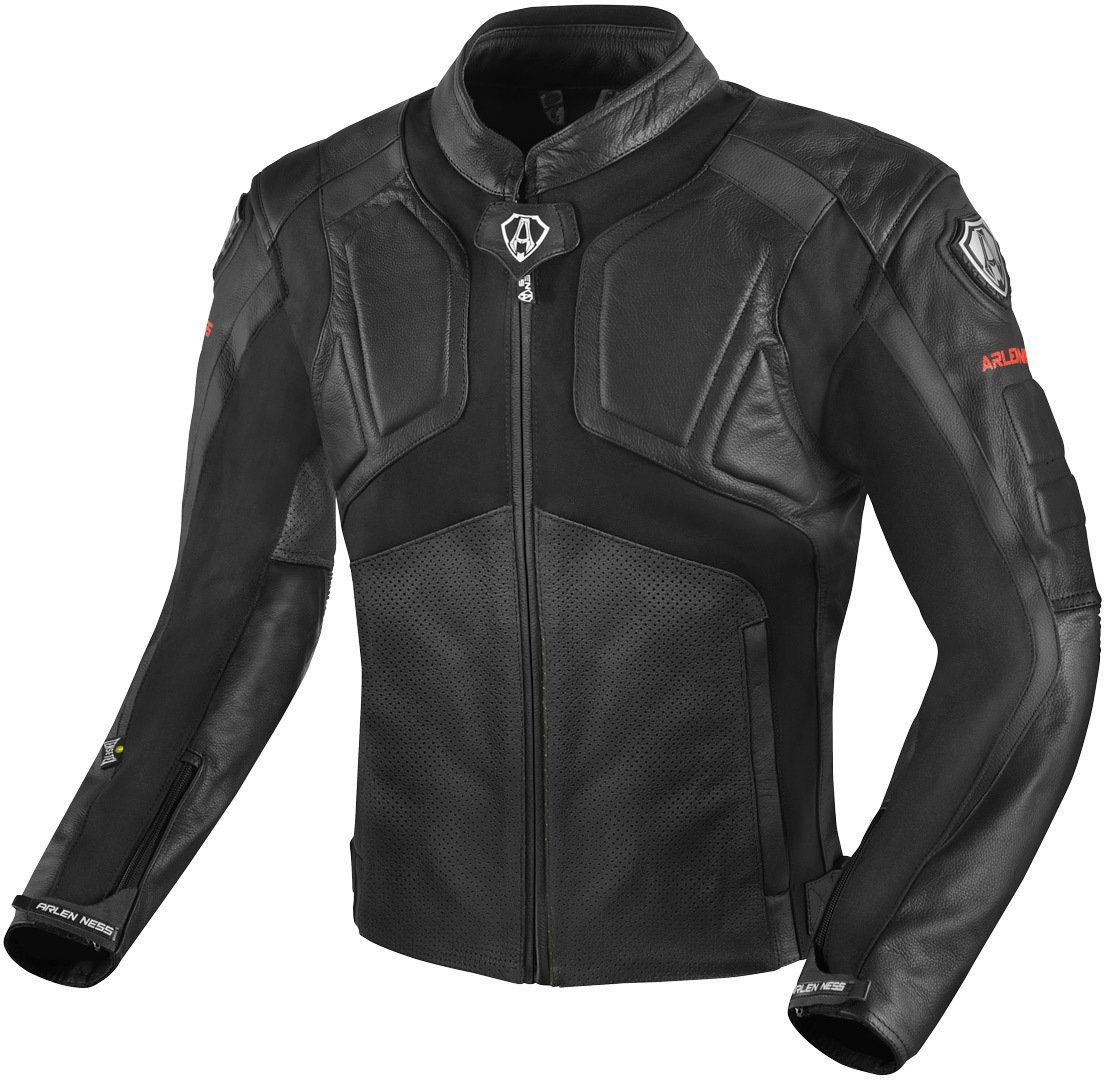 Arlen Ness Motorradjacke Sportivo Motorrad Lederjacke Atmungsaktiv reißverschluss