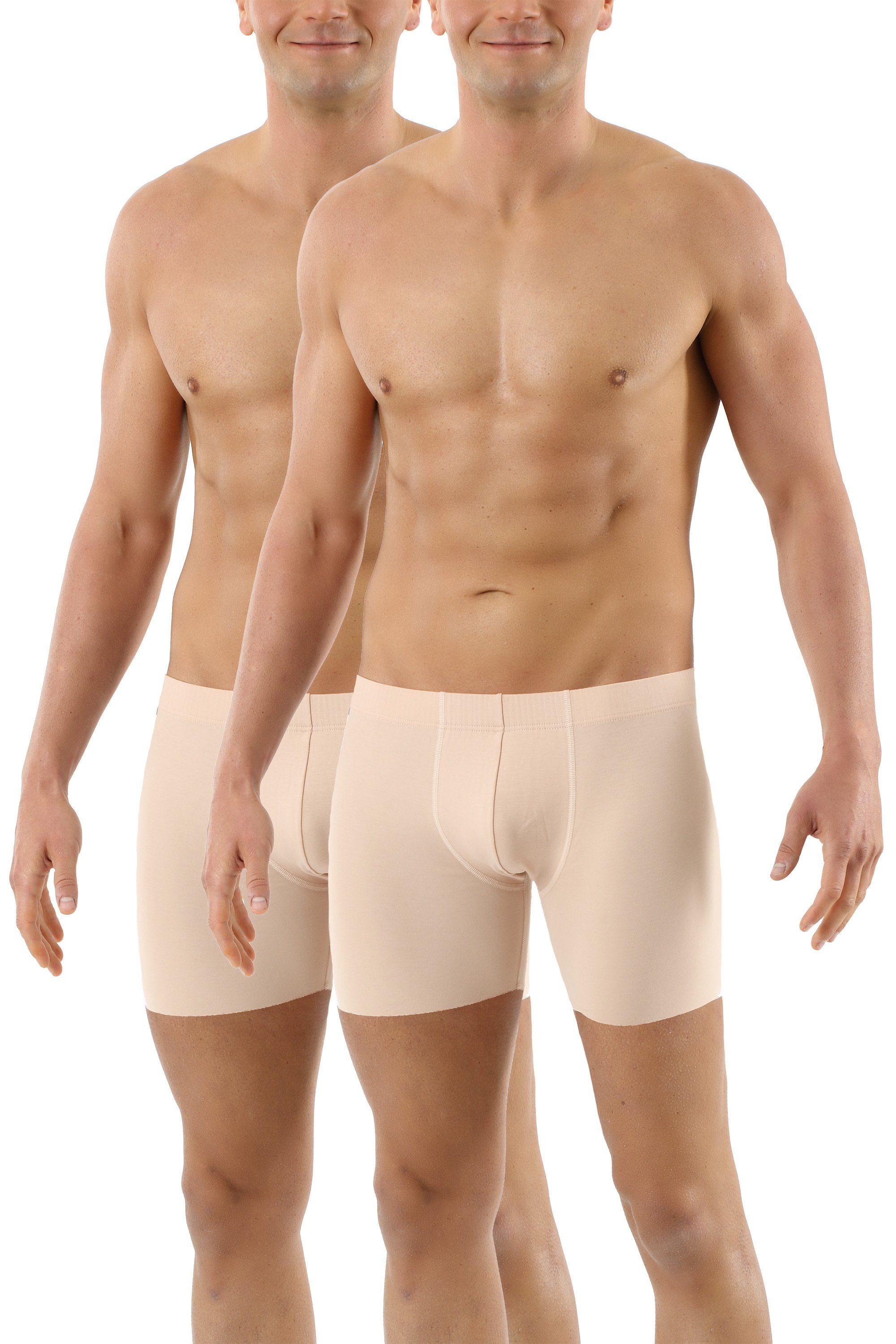 Boxershorts Doppelpack Lasercut ohne Saum eng angliegend