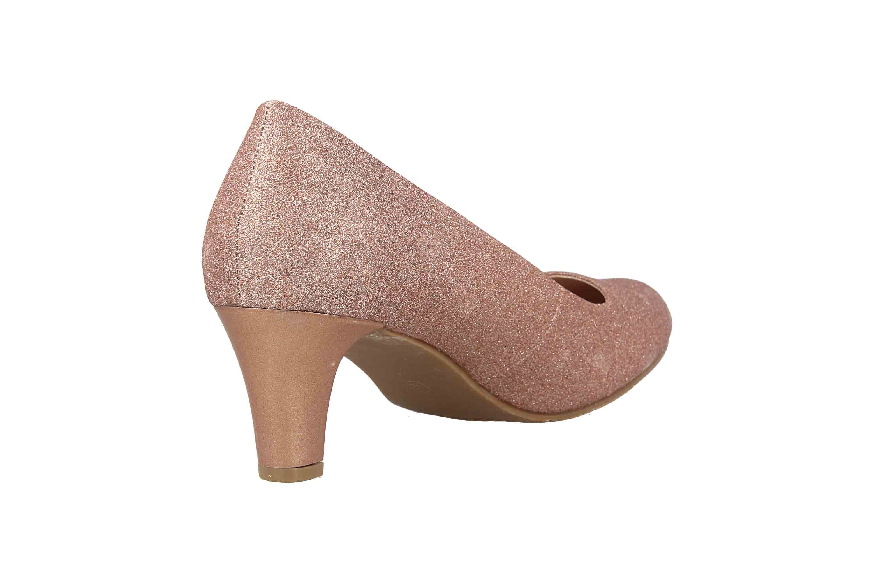LadyPepp 2GY0211501 Champagne Glitter Textile Pumps