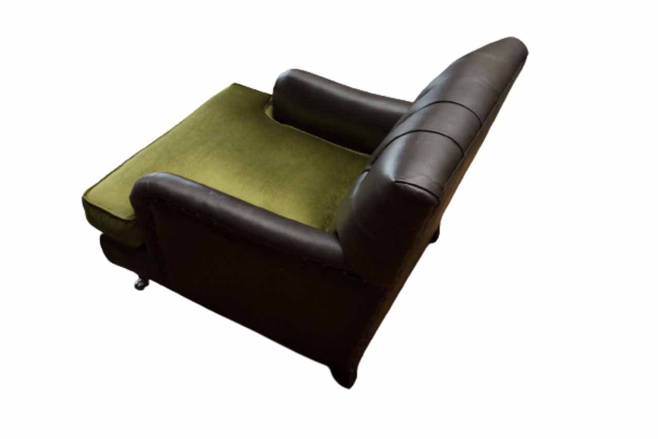 JVmoebel Chesterfield-Sessel, Sessel Chesterfield Wohnzimmer 1.5 Klassisch Braun Sitzer Design