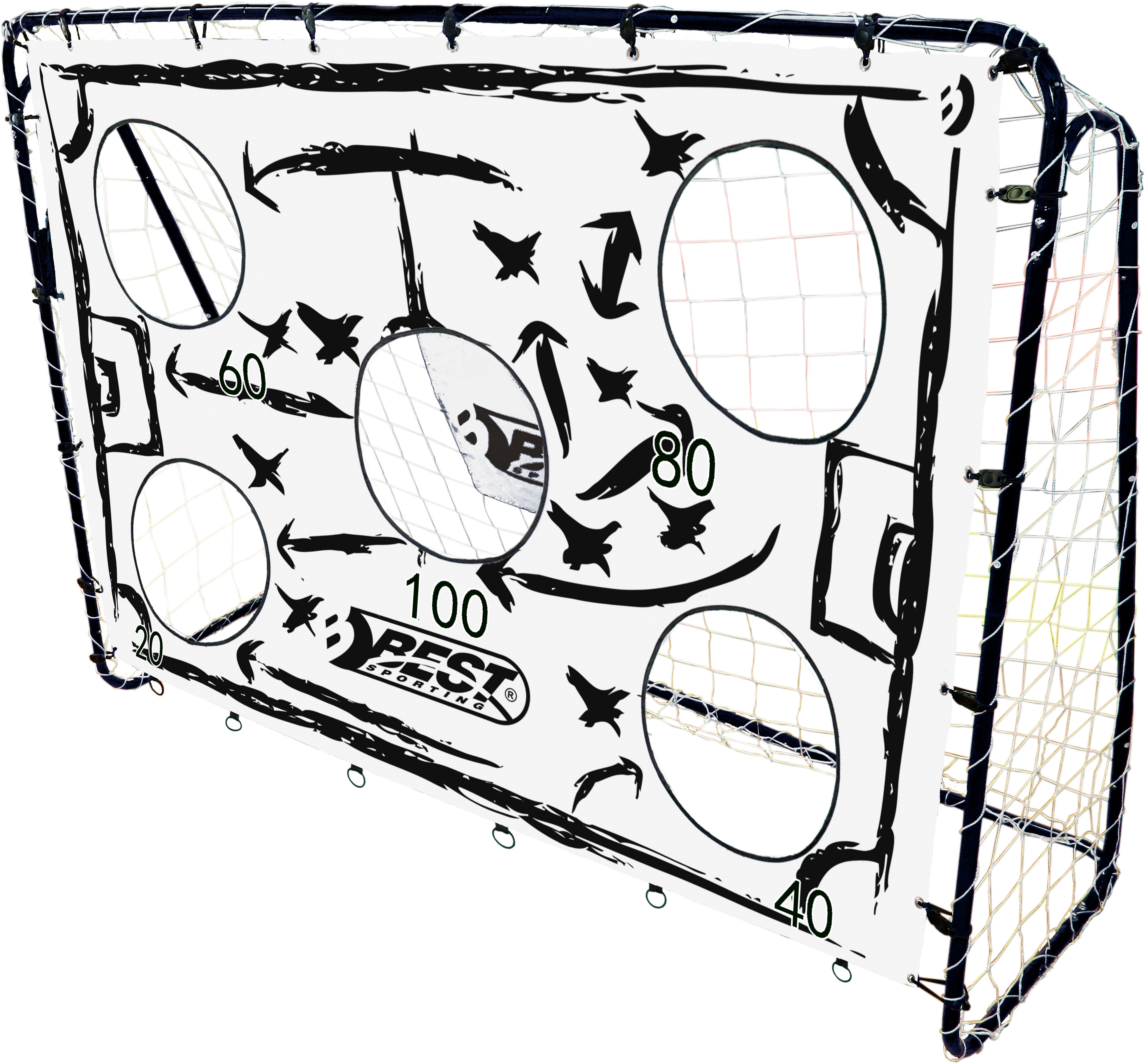 Best Sporting Fußballtor Fußballtor TAKTIK (Set, 4 St., inklusive Torwand, Ball und Ballpumpe)